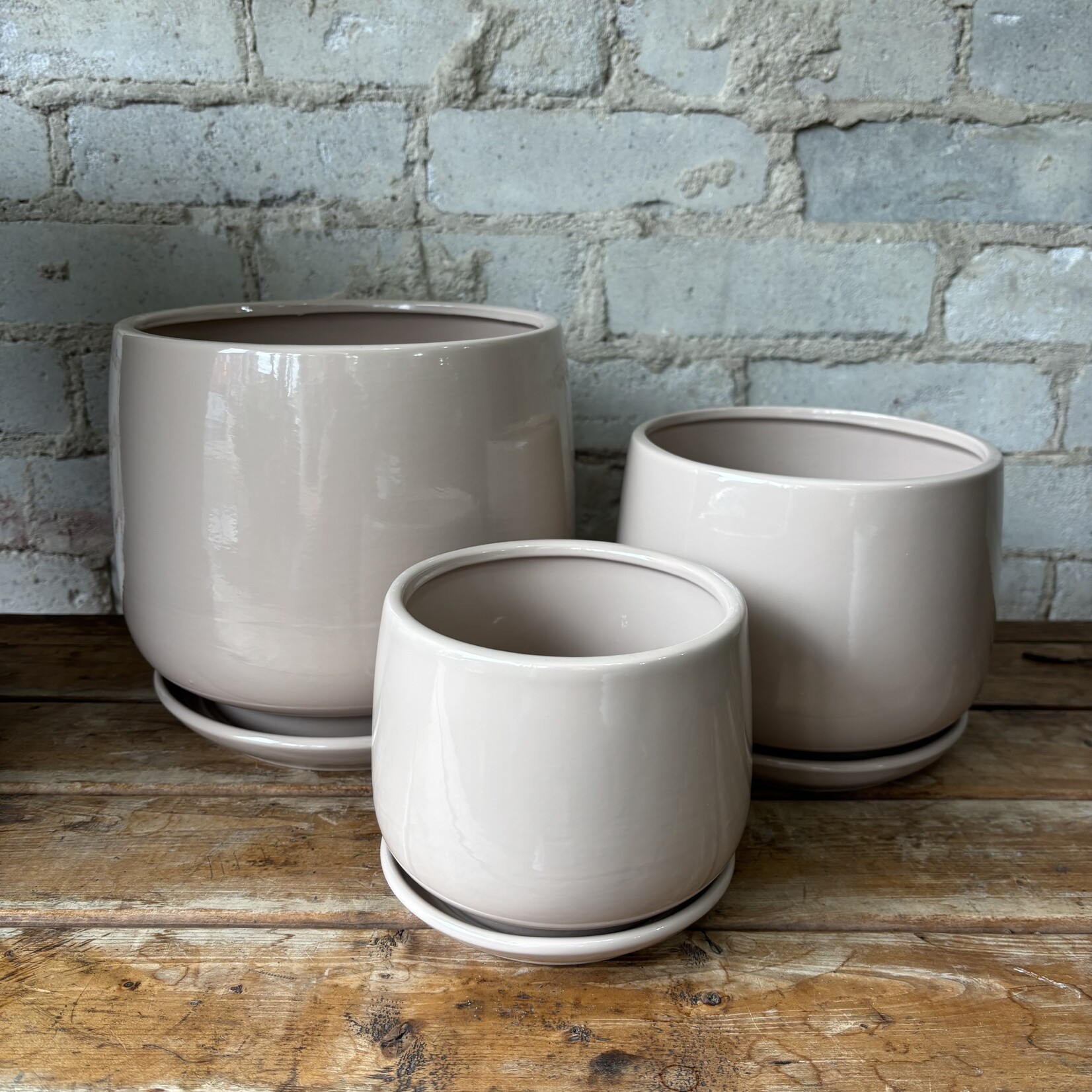 Nadia Pot (Fits 7") Taupe