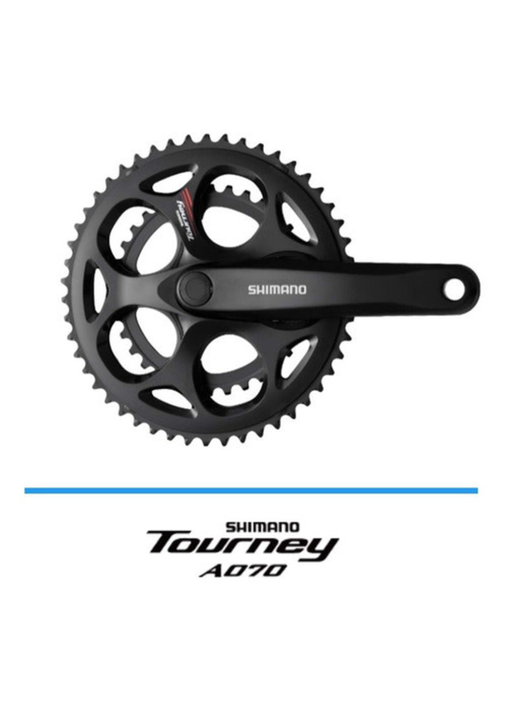 SHIMANO DOBLE MULTIPLICACION DE 7 VELOCIDADES 50/34 DIENTES 170mm FC-A070 TOURNEY