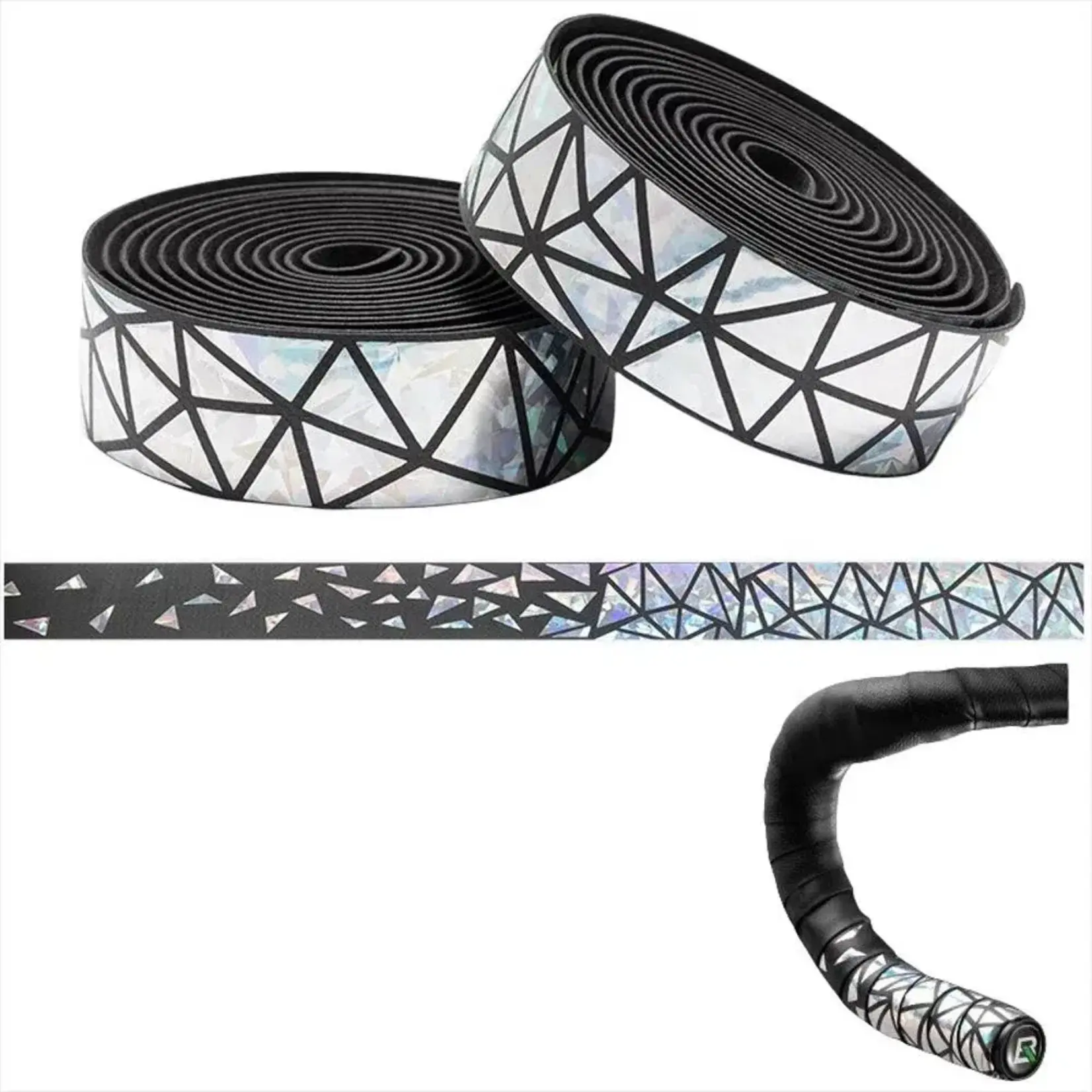 ROCKBROS Cinta para manubrio de bicicleta Rockbros. color Plata