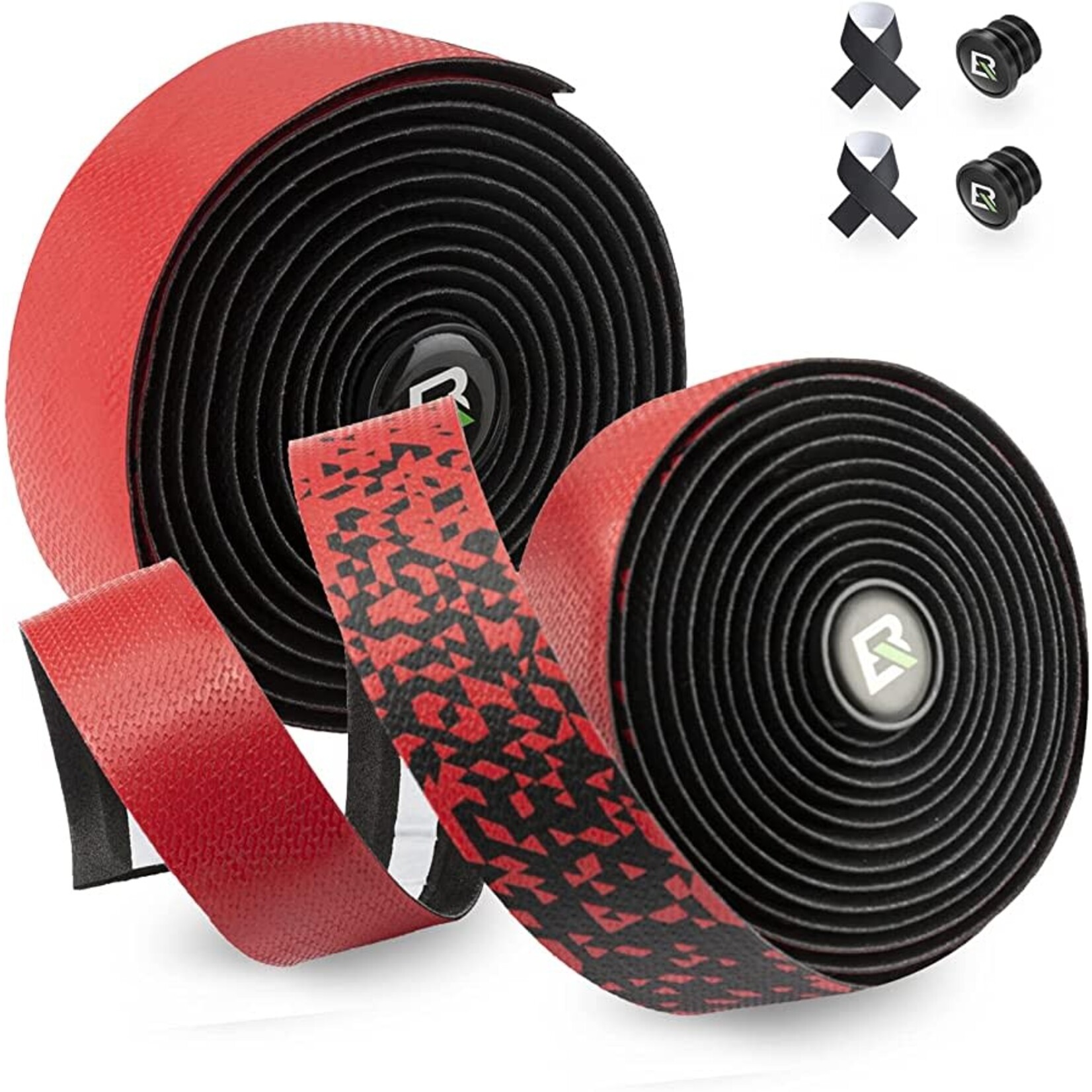 ROCKBROS Cinta para manubrio de bicicleta Rockbros.Color Rojo/negro.