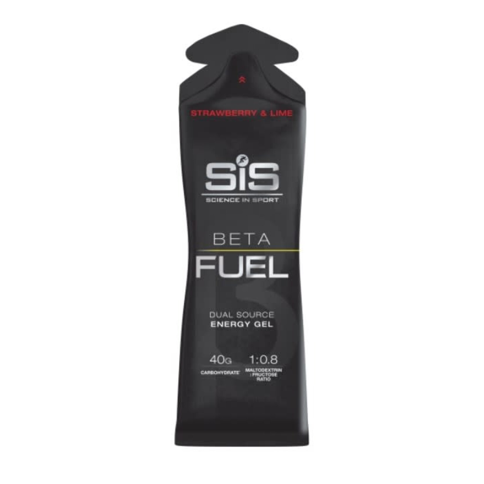SIS SIS Beta Fuel Gel 40g carb + Maltodextrin froctose gel . Sabor Fresa- Lima