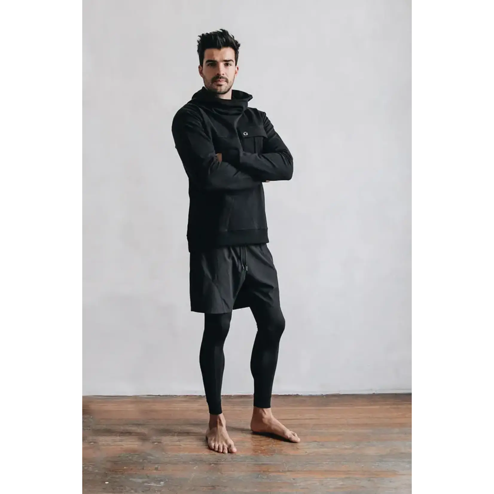 Unit Sudadera Apertura Espalda Negra