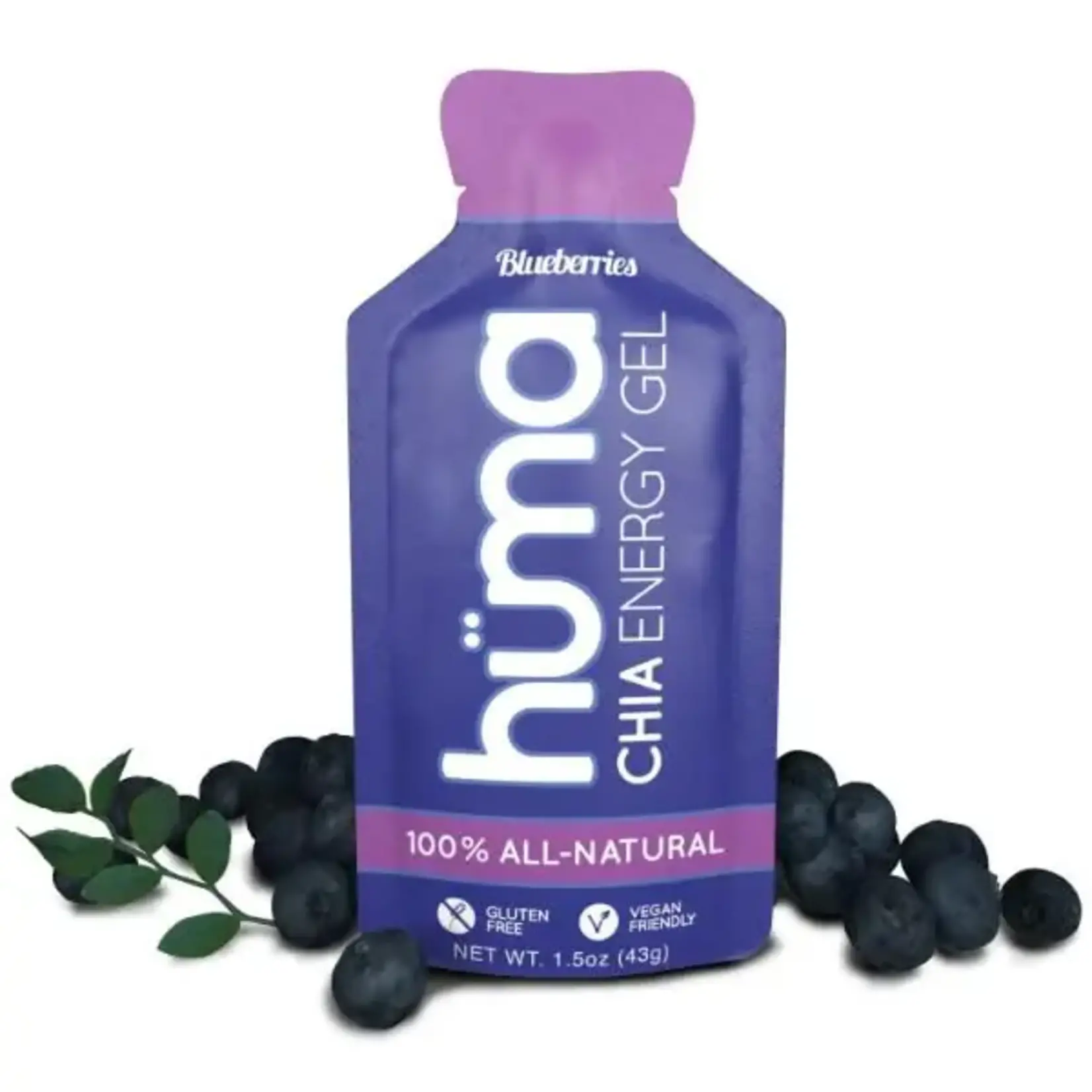 Huma Gel chia energy sabor mora azul (blueberries)