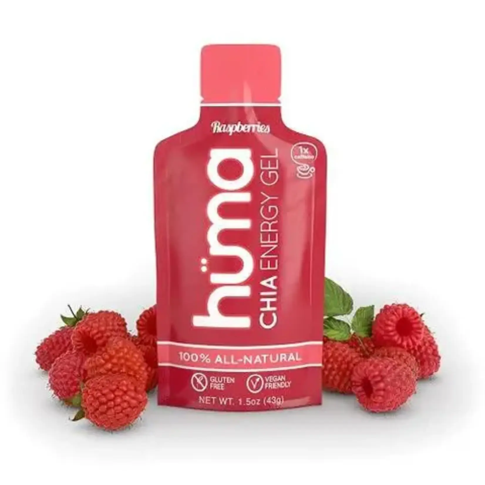 Huma Gel chia energy Sabor Frambuesa c/ cafeína