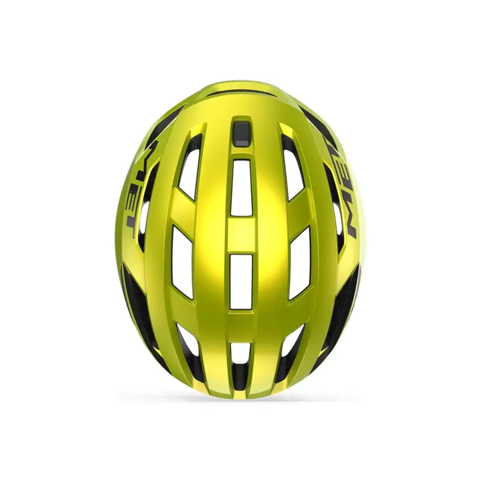 MET Casco Met  Idolo talla Mediano color Amarillo Lima Metálico