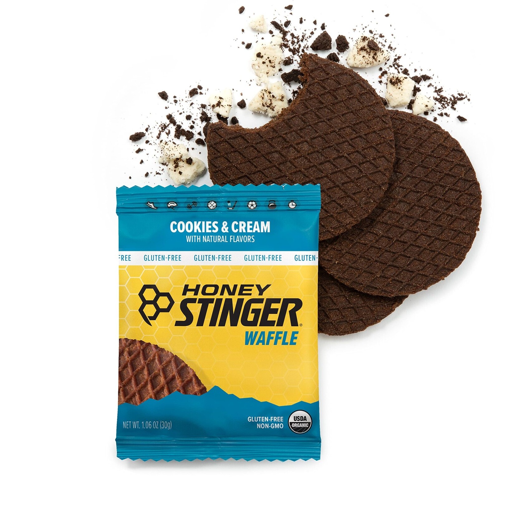 HONEY STINGER Honey Stinger Waffle sabor Cookies & Cream 30g