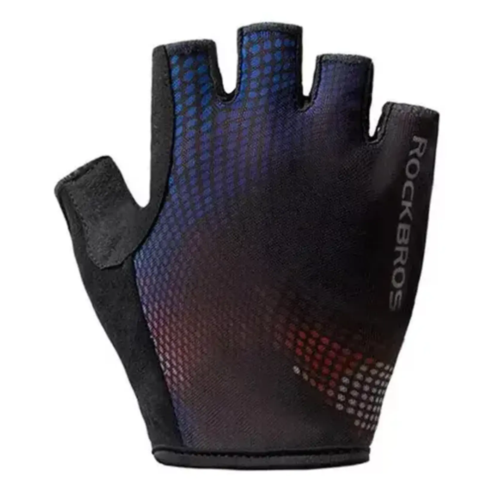 ROCKBROS Guantes medio dedo color azul Rockbros. Talla 2XL