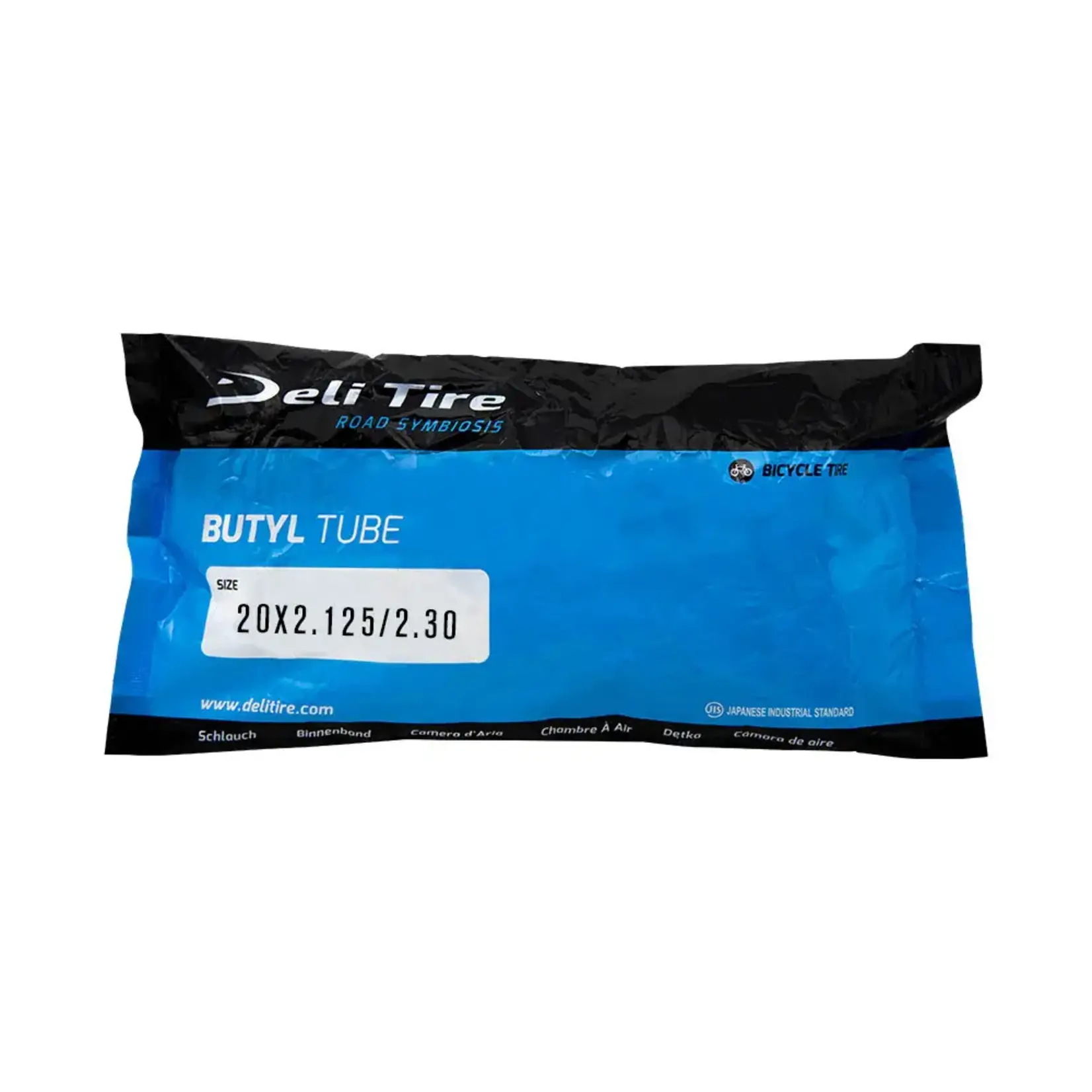 DELITIRE Camara para bicicleta DELI TIRE Butyl 20 x 2.125/2.30 válvula americana 35mm