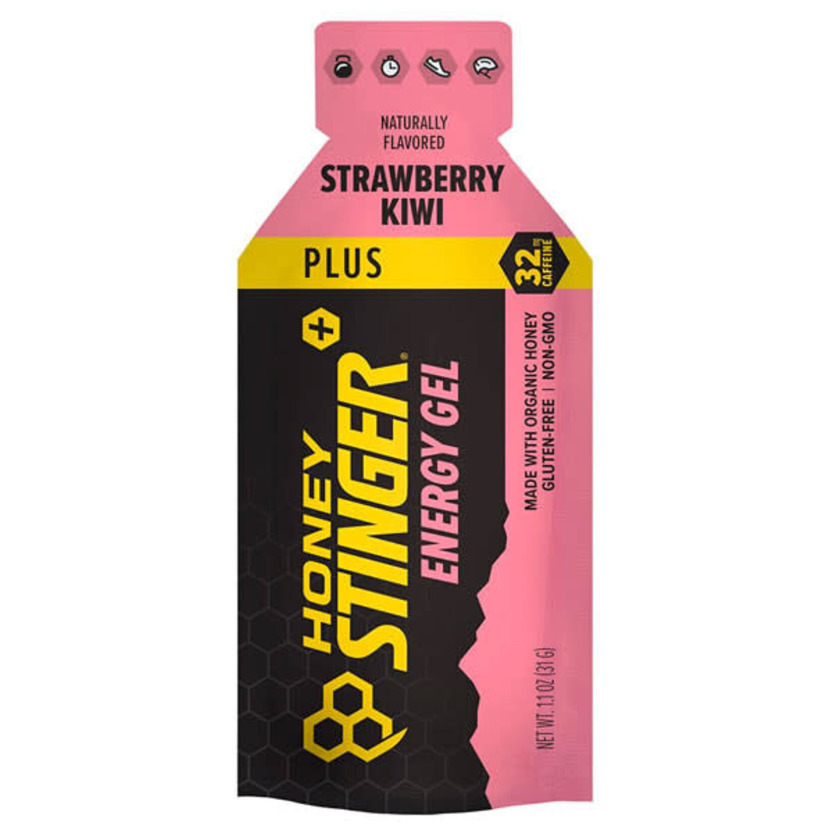 HONEY STINGER Honey Stinger Energy Gel Sabor Strawberry Kiwi plus 32mg cafeína.