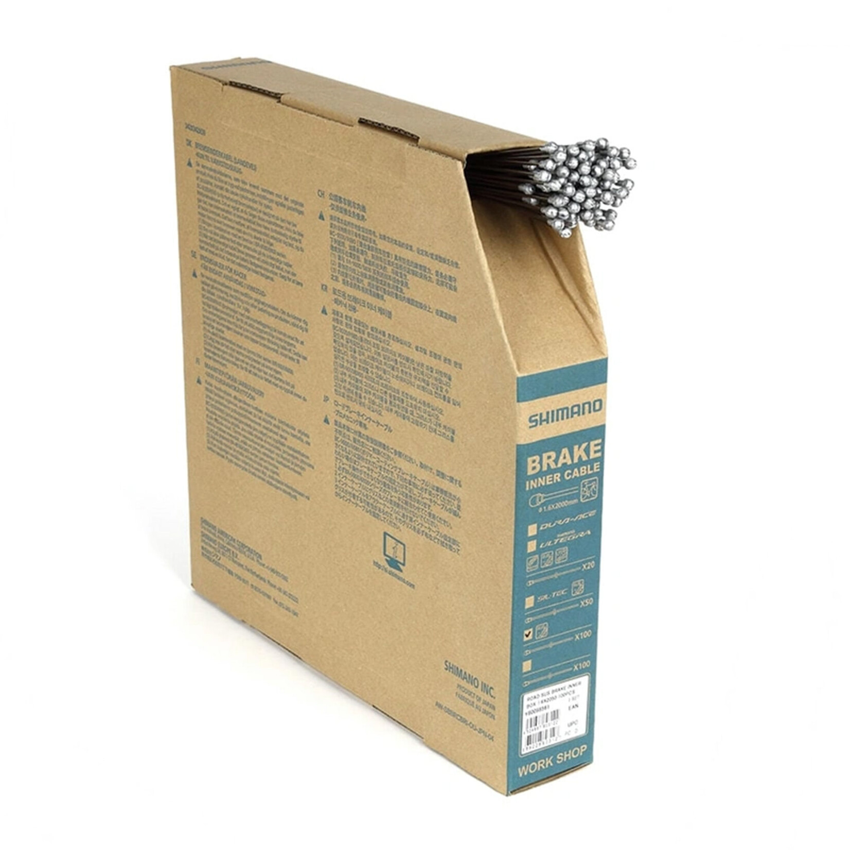 SHIMANO Cable de freno para bicicleta de ruta 1.6 x 2050mm acero Shimano