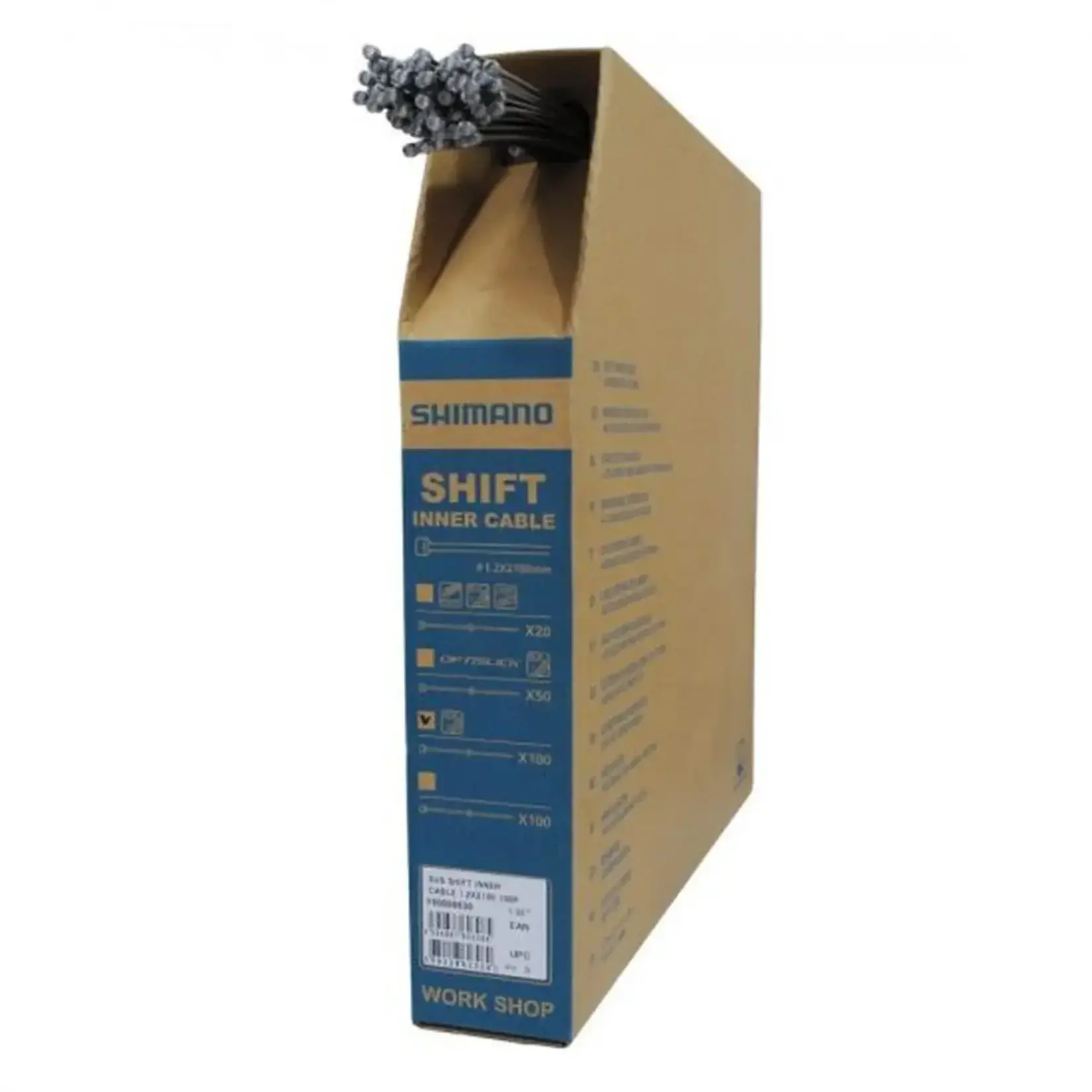 SHIMANO Cable de cambio para bicicleta  1.2 x 2100mm caixa acero Shimano