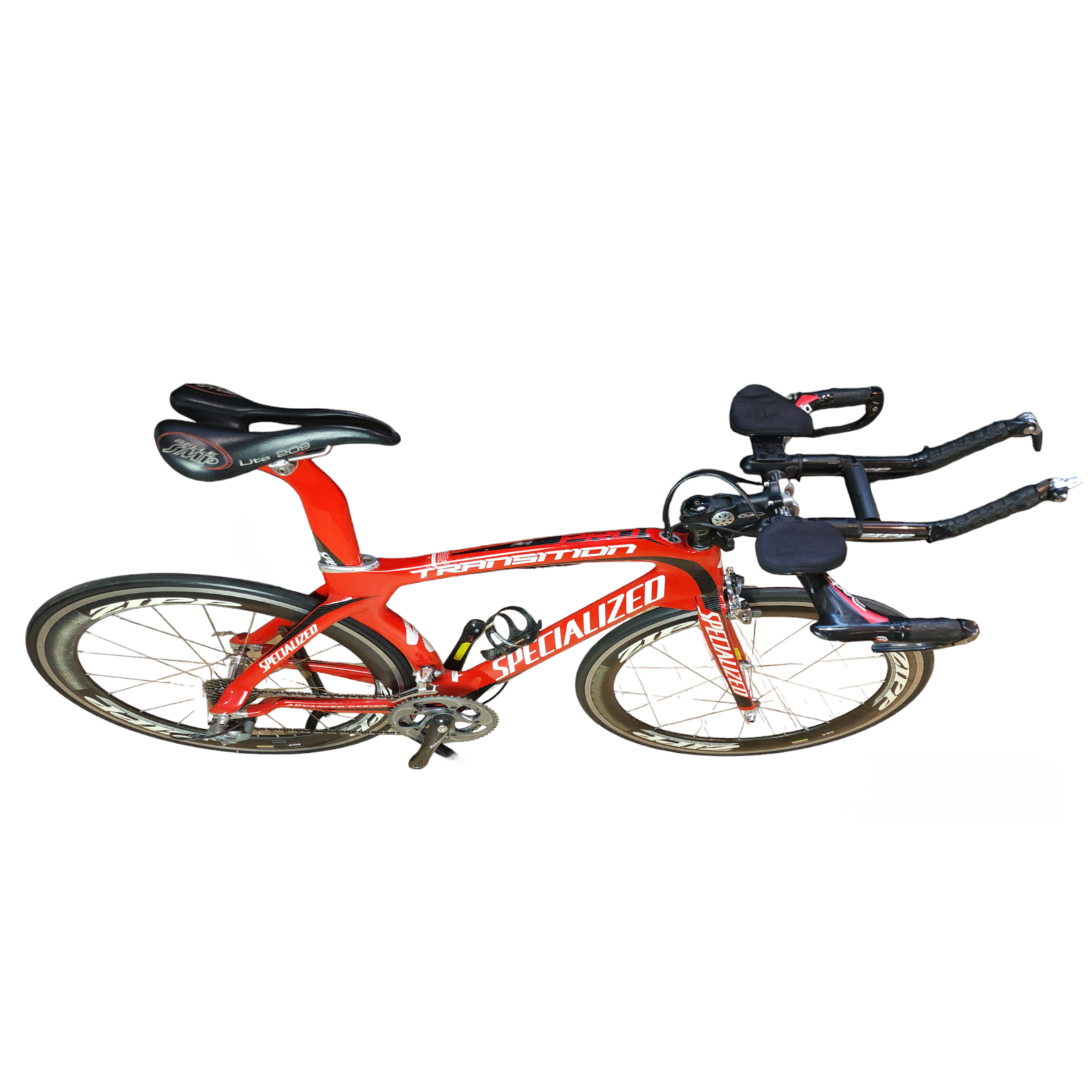SPECIALIZED Bicicleta de Triatlón Specialized Transition SEMI-Nueva. Grupo Shimano Ultegra 2x10 pasos. Full Carbon, frenos de tipo cangrejo. Ruedas ZIPP 404. Talla 54.