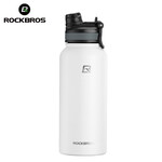 ROCKBROS Termo de agua térmico para ciclismo hervidor aislado de gran capacidad de 1.2L. Rockbros