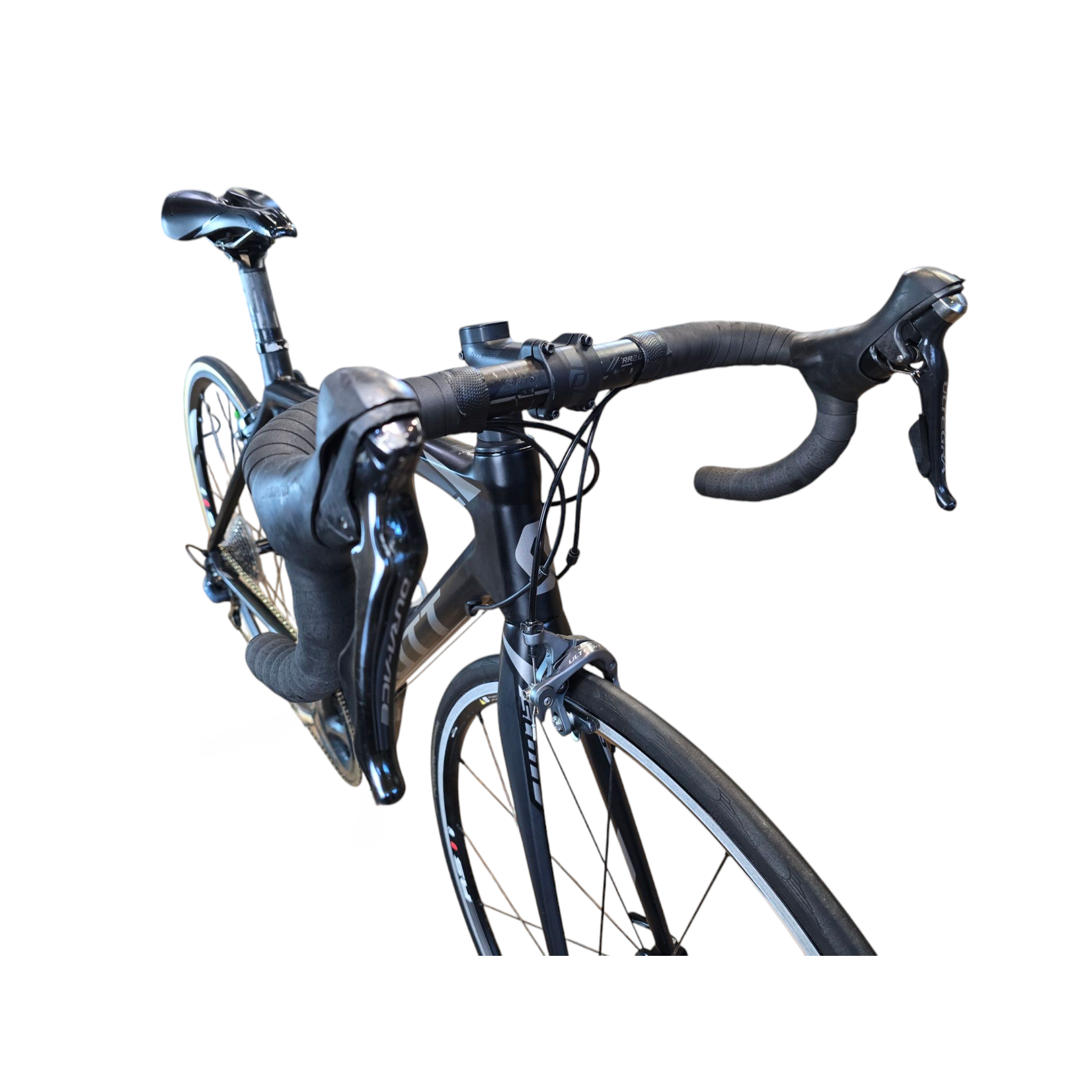 SCOTT Bicicleta de ruta Scott Modelo CR1 -100. Año 2017 Talla S. Color Gris/Negro. Cuadro Carbon/Tijera Carbon. Rines aluminio. Grupo Shimano Ultegra.
