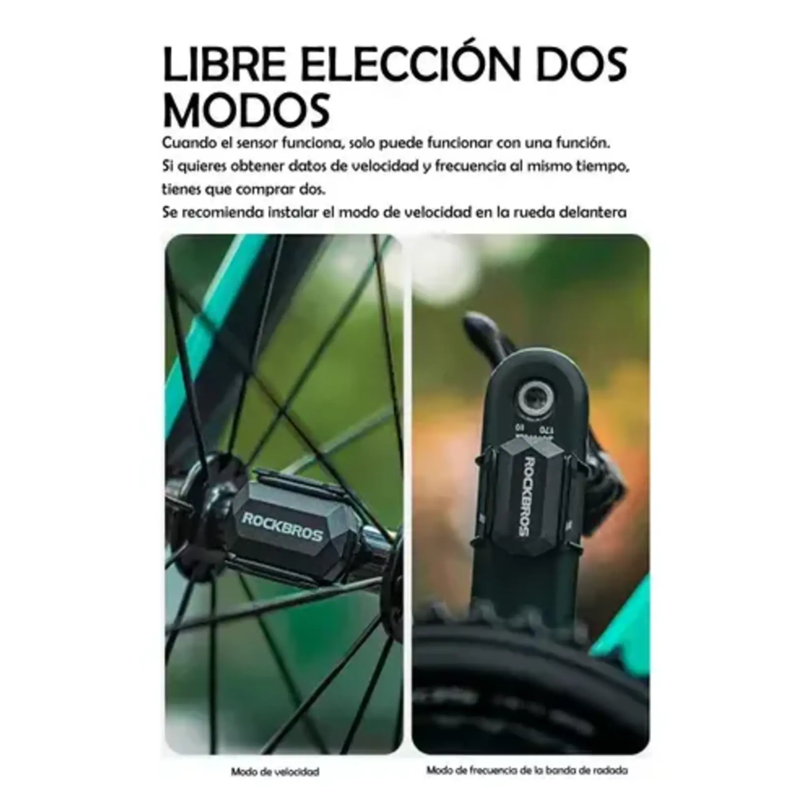 ROCKBROS Sensor de cadencia para bicicleta. Rockbros