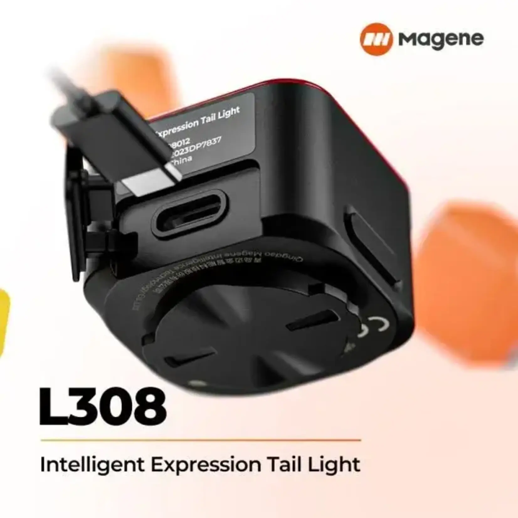 MAGENE Luz trasera para bicicleta de expresión inteligente L308 Magene.