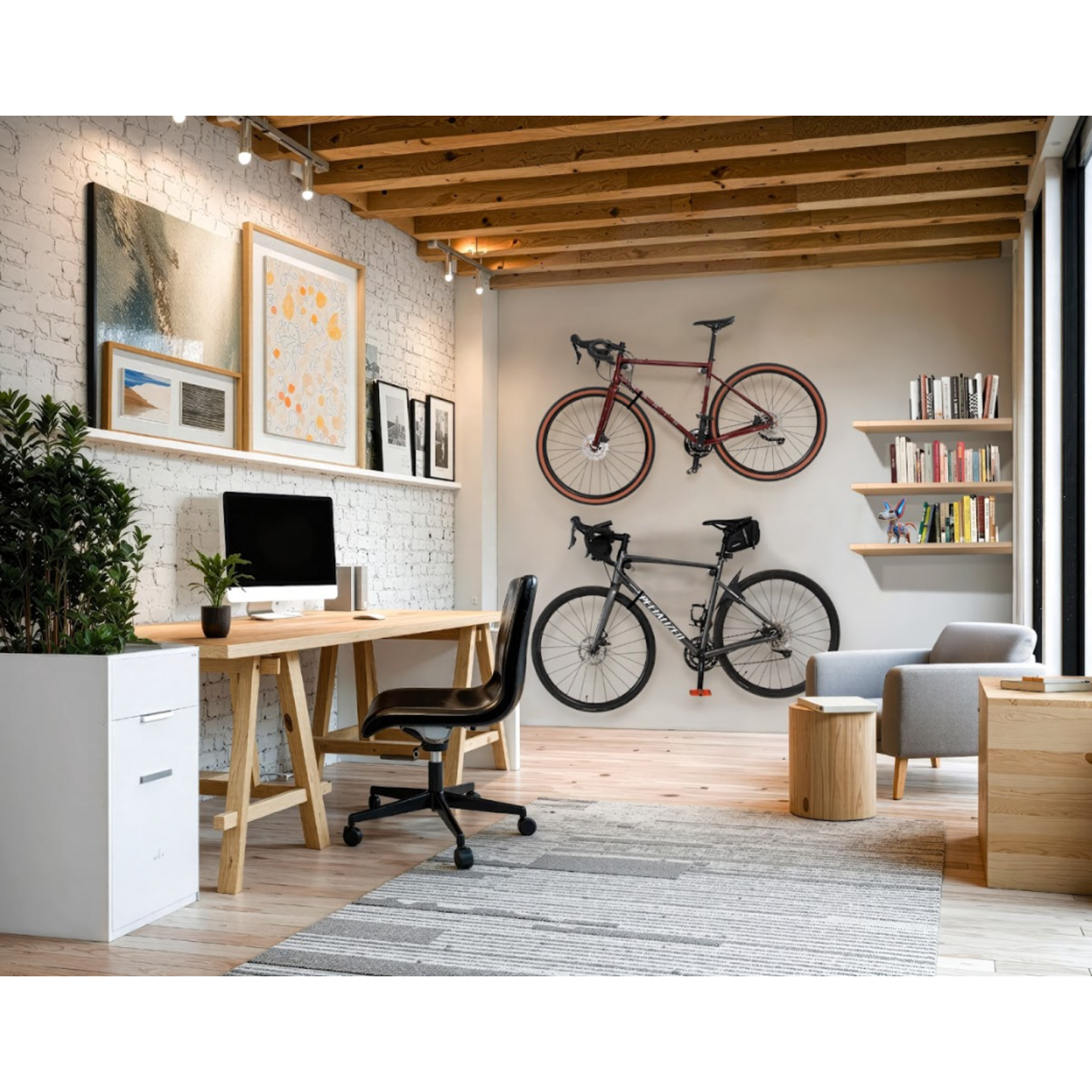 SELVA RACKS Selva Racks. Rack para bicicleta. Color Natural 30cm.