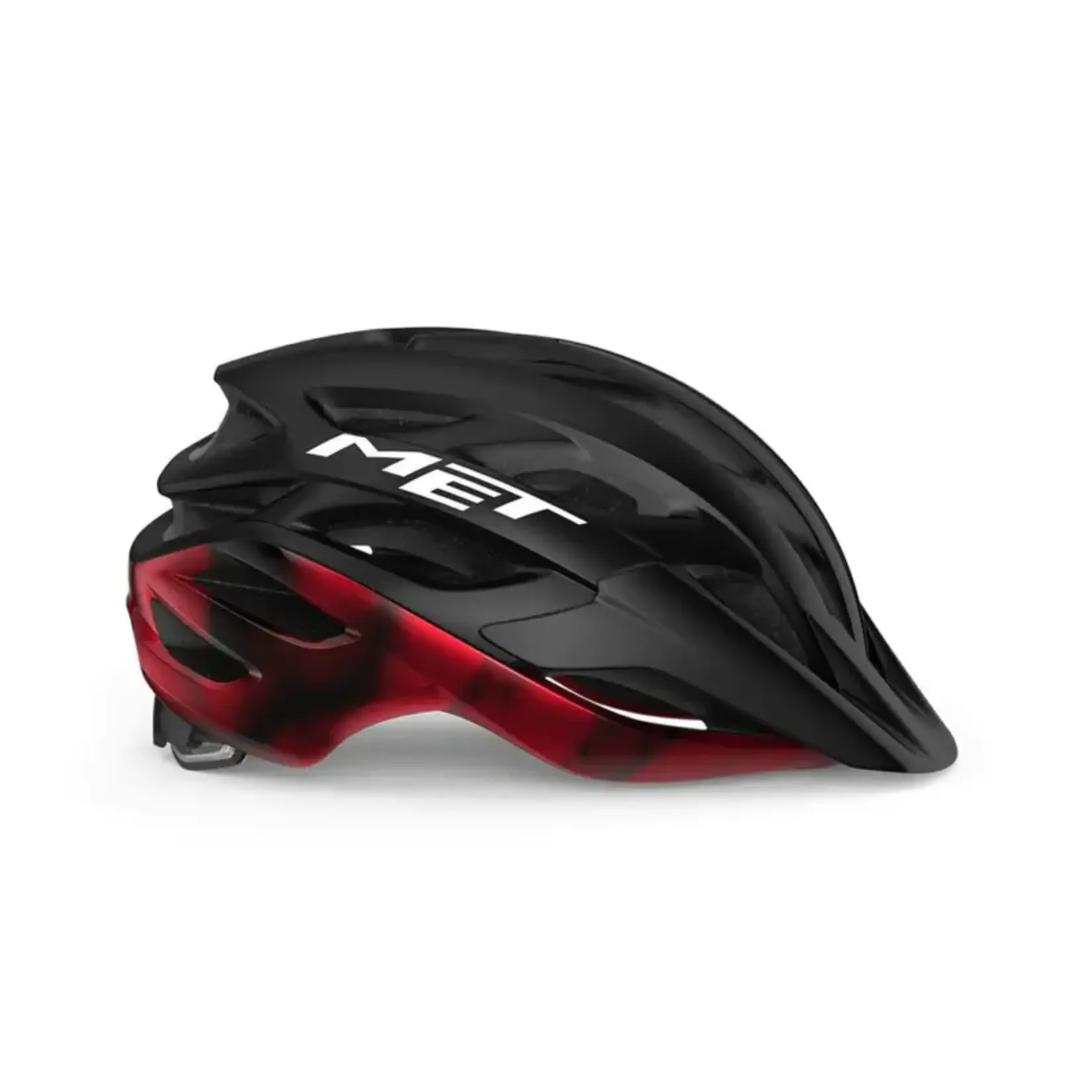 MET Casco MET Veleno talla M. Color negro/rojo