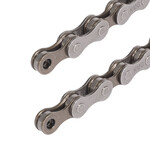 KMC Cadena para bicicleta 1/2 x 3/32 116L gris/cafe carrera HV408 kmc