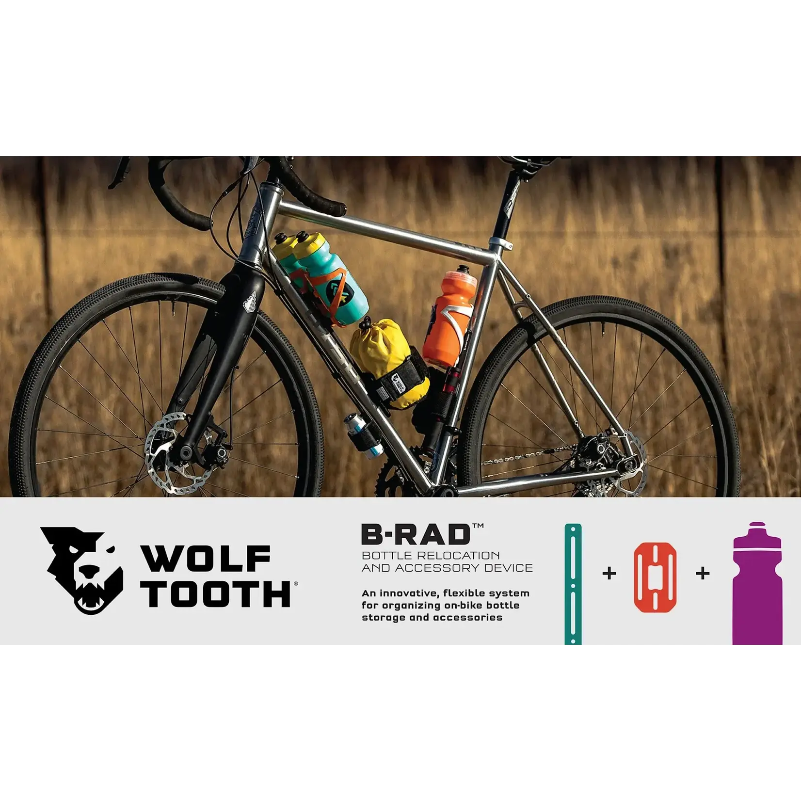 WOLF TOOTH Base de cuadro de bicicleta porta ánfora. Wolf Tooth