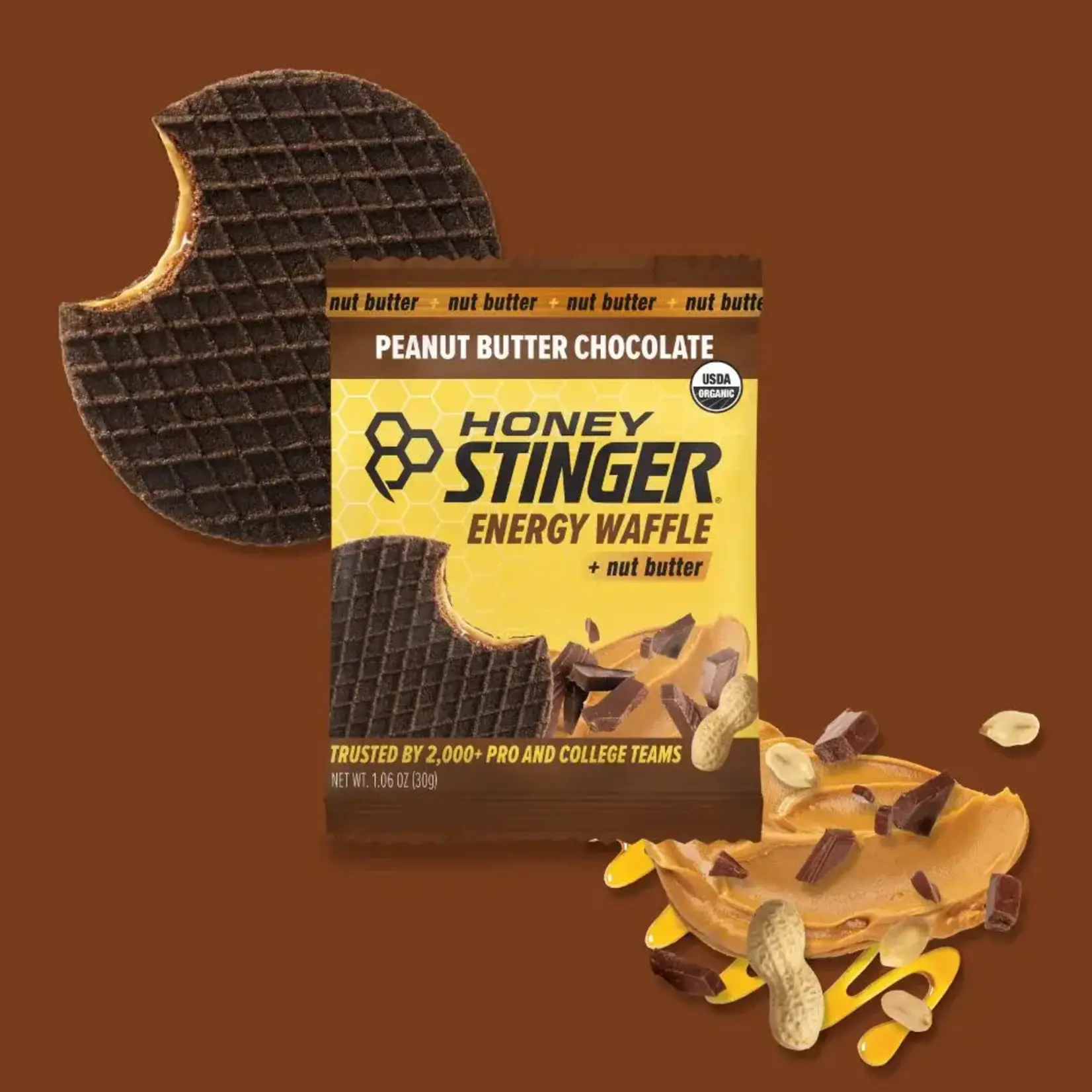 HONEY STINGER Honey Stinger Energy waffle. Sabor crema de chocolate/crema de cacahuate.