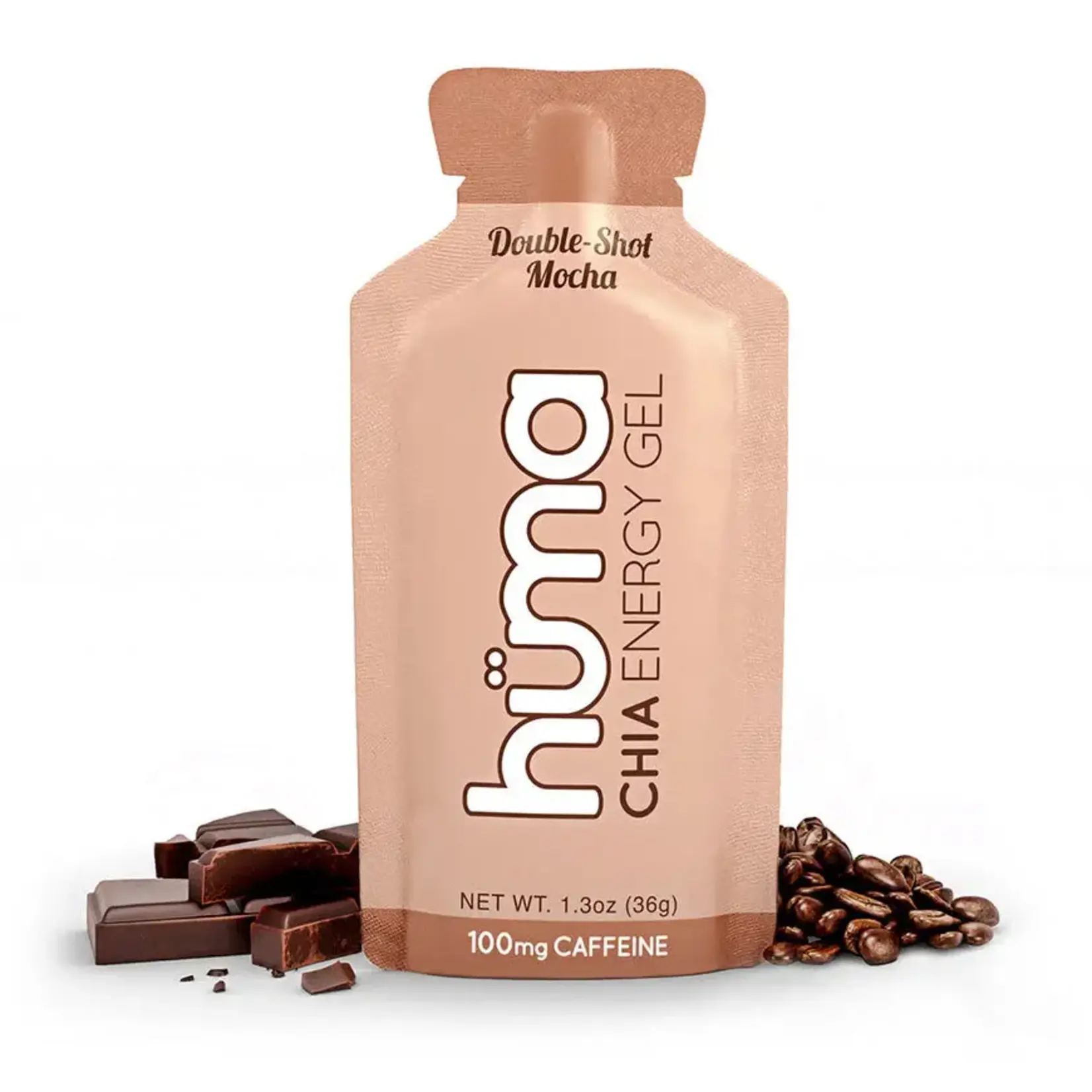 Huma chia energy gel sabor doble shot mocha c/cafeína.40g (100mg caff)