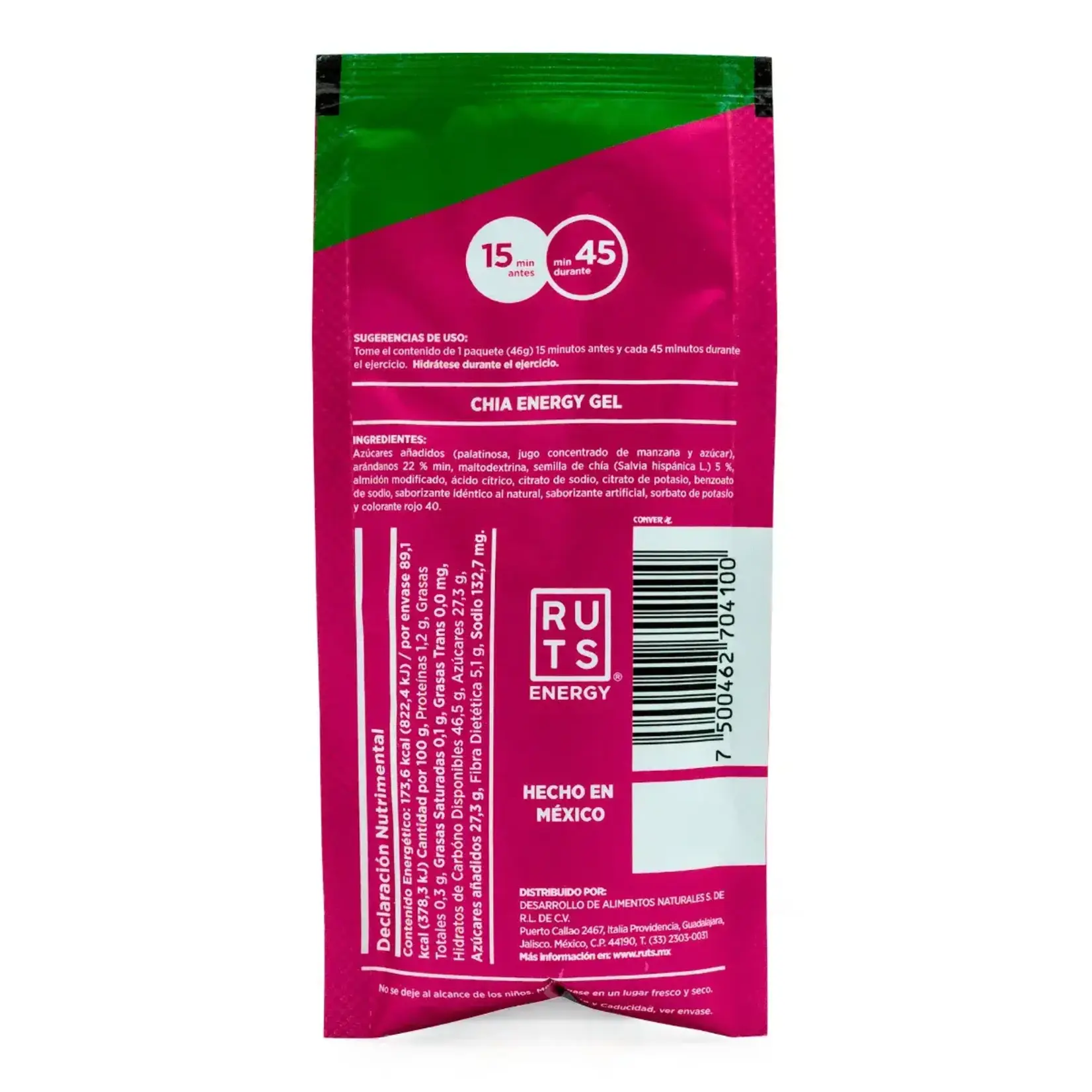 RUTS RUTS Gel Energy sabor Arándano. 46gr