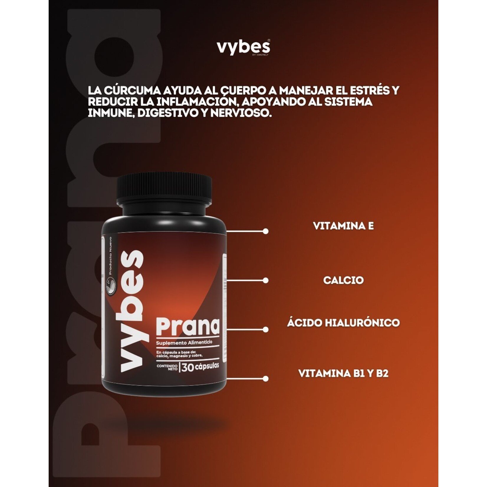 ISMERELY VYBES PRANA 30caps.