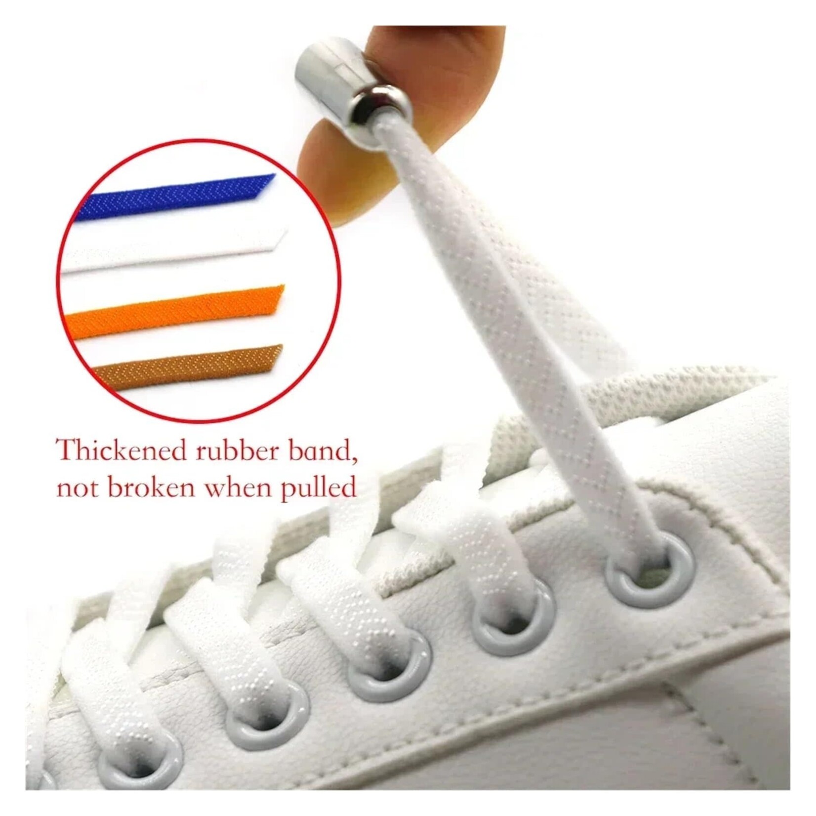 Agujetas elásticas color variado