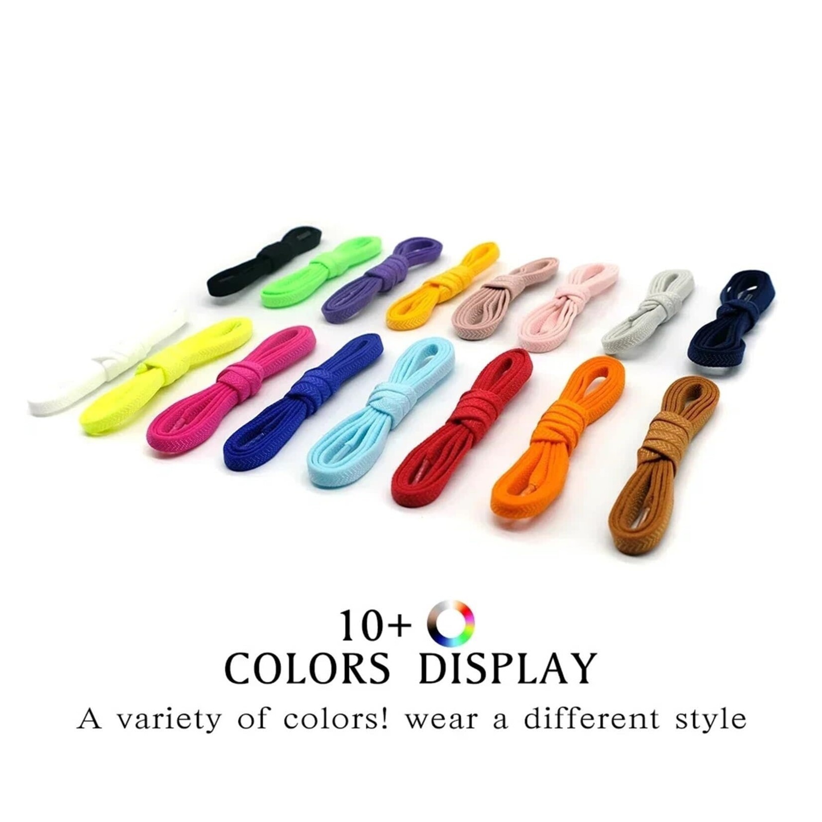 Agujetas elásticas color variado