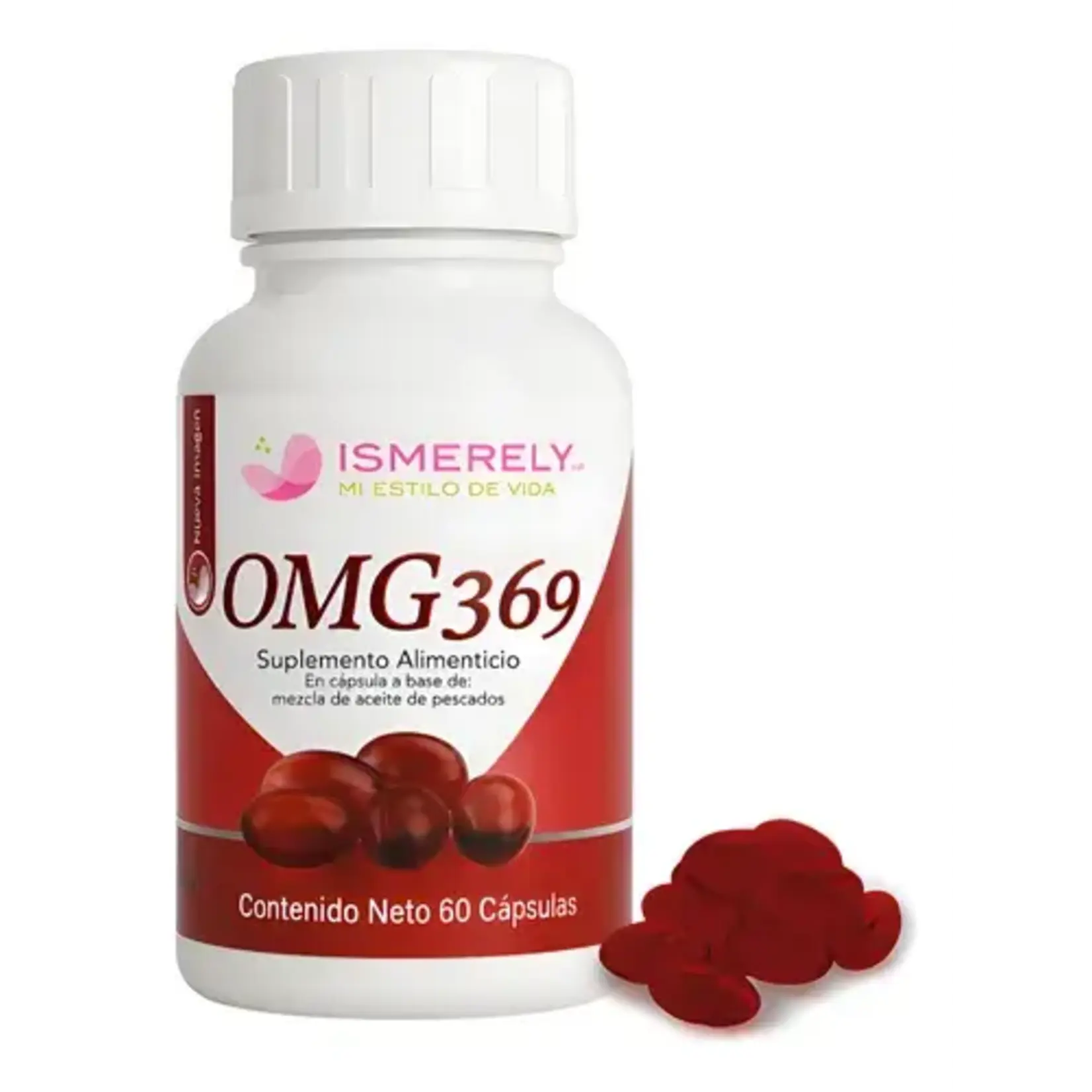 ISMERELY OMG 369. Suplemento Alimenticio en cápusula a base de mezcla de aceite de pescados.