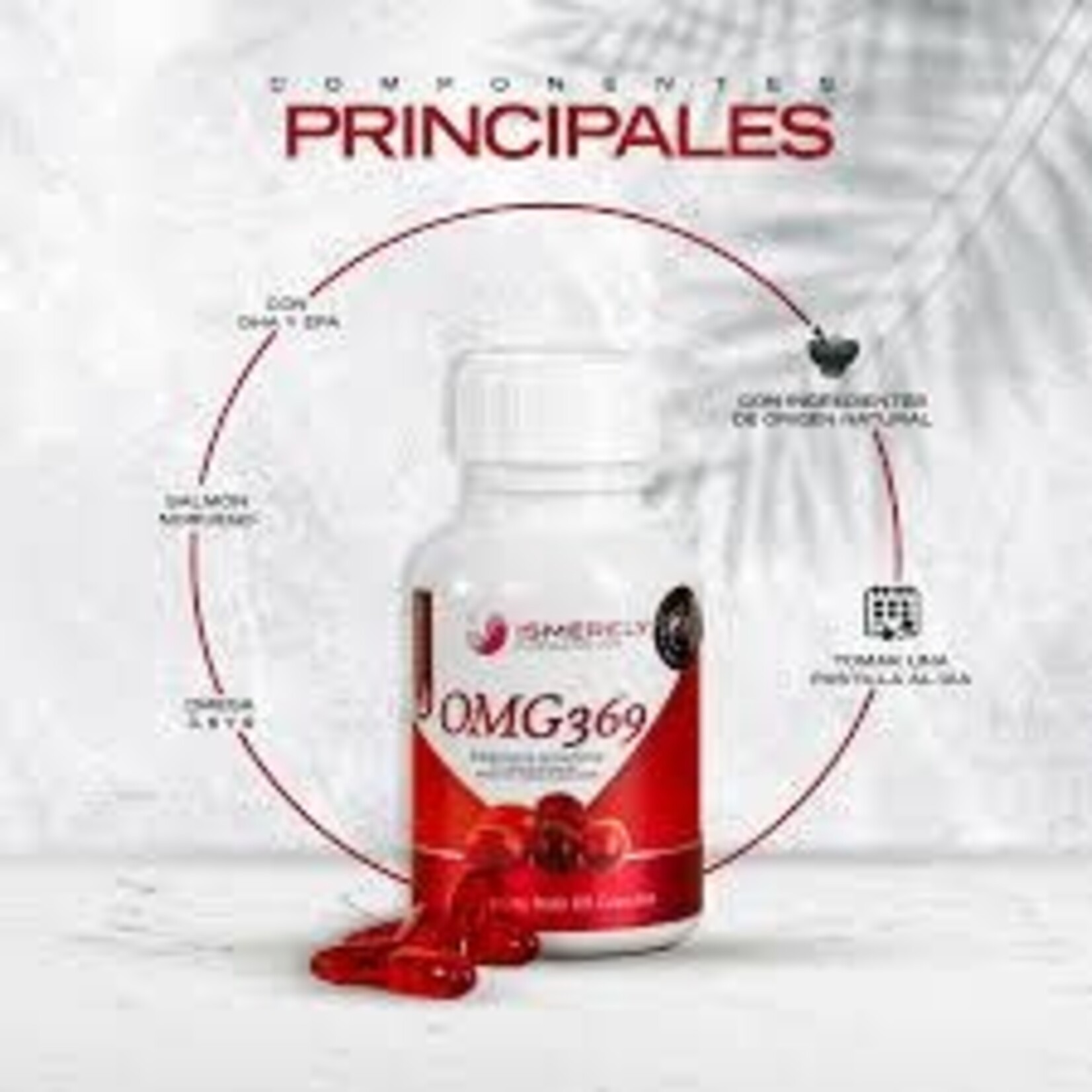 ISMERELY OMG 369. Suplemento Alimenticio en cápusula a base de mezcla de aceite de pescados.