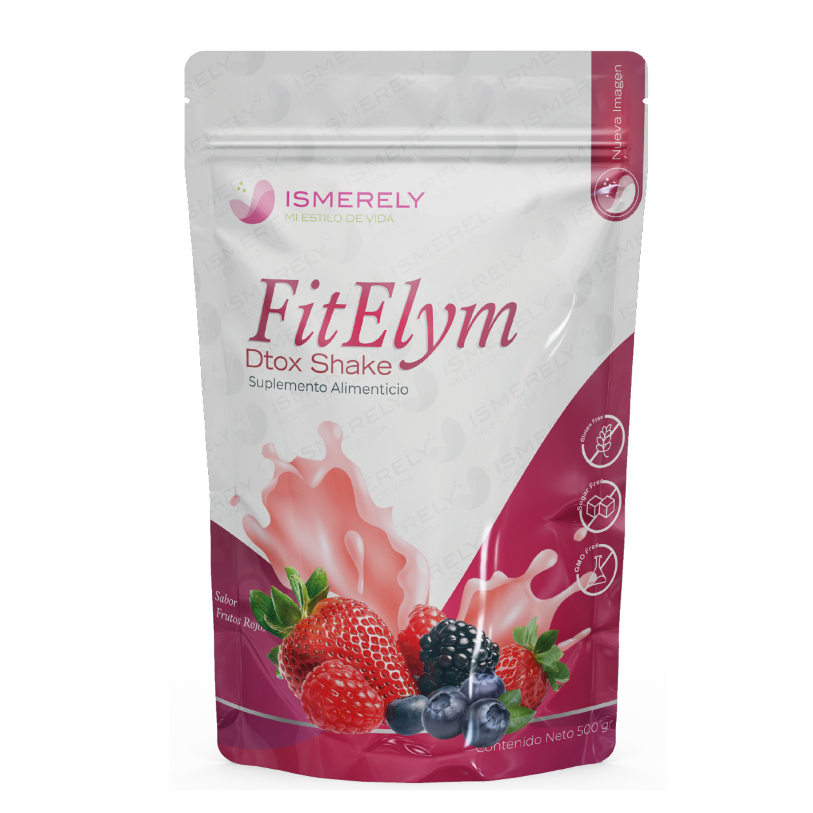 ISMERELY Ft- Elym DTX Shake. Sabor Frutos Rojos.