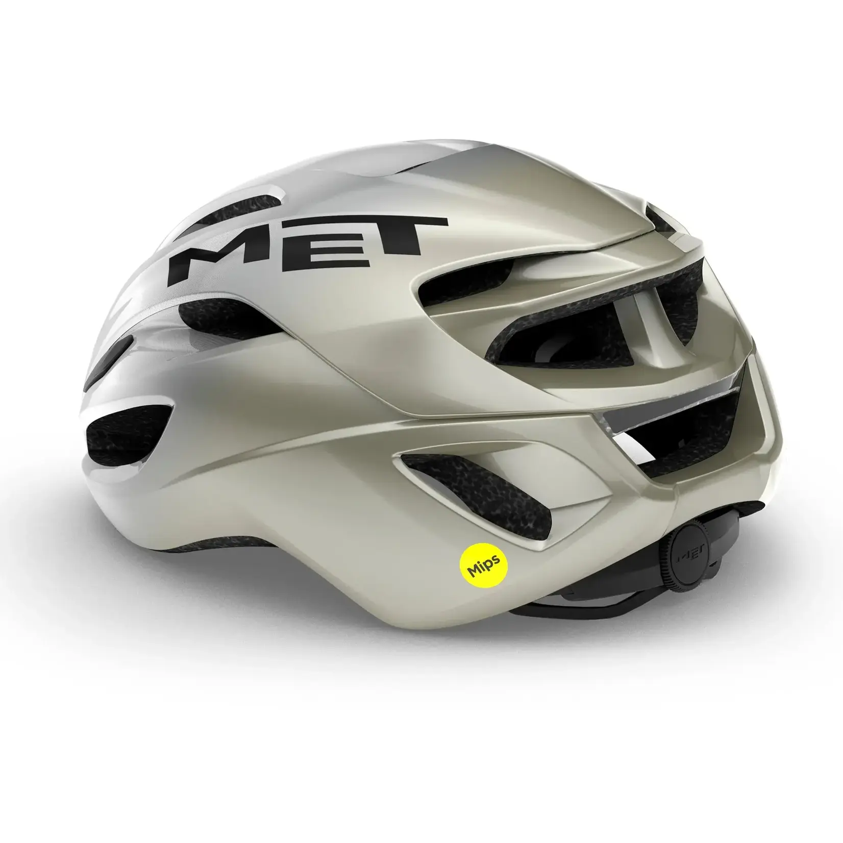 MET Casco MET Rivale Mips. Talla M. Color Plata/gris