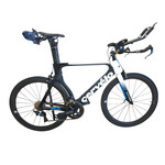 CERVÉLO Bicicleta TT (Triatlón) Semi-nueva Cervélo P3 color Blanca/negra/azul. Talla 58