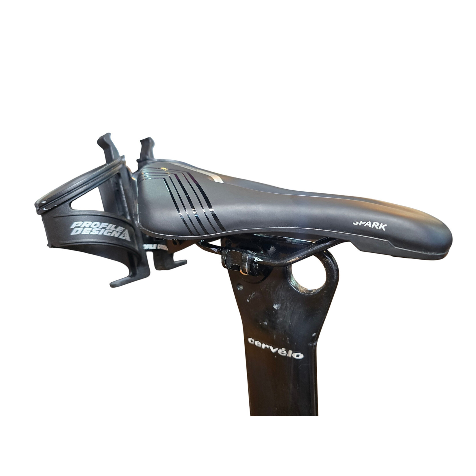 CERVÉLO Bicicleta TT (Triatlón) Semi-nueva Cervélo P3 color Blanca/negra/azul. Talla 58
