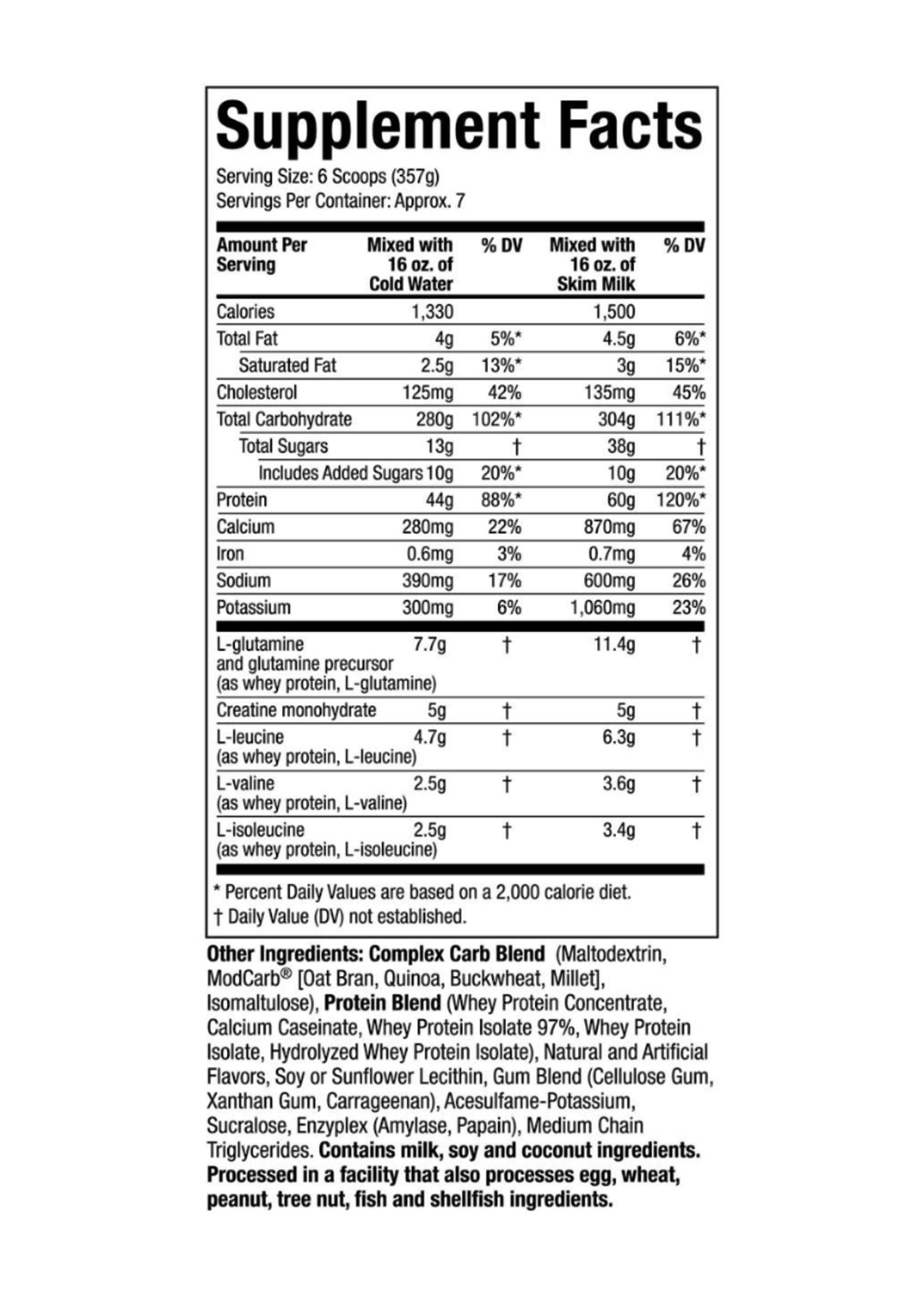 MUSCLE TECH 100% MAS GAINER MUSCLE TECH 5.5LB