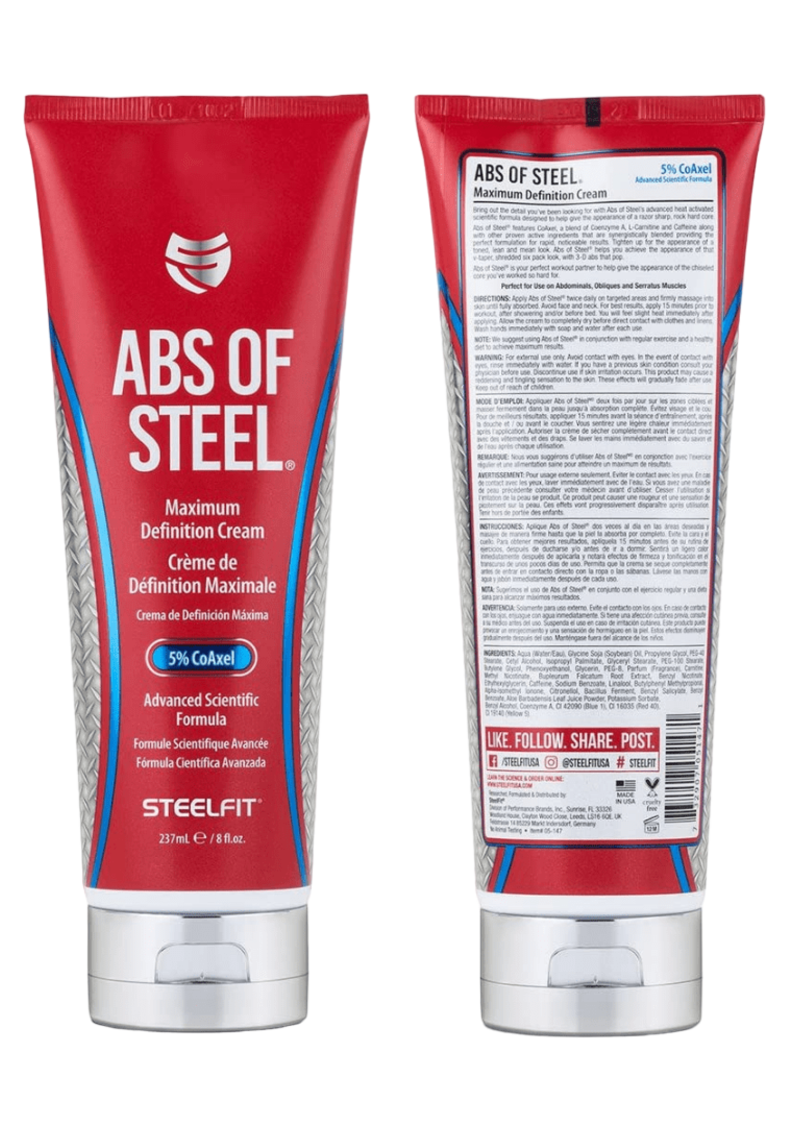 STEEL FIT ABS OF STEEL STEEL FIT 8OZ