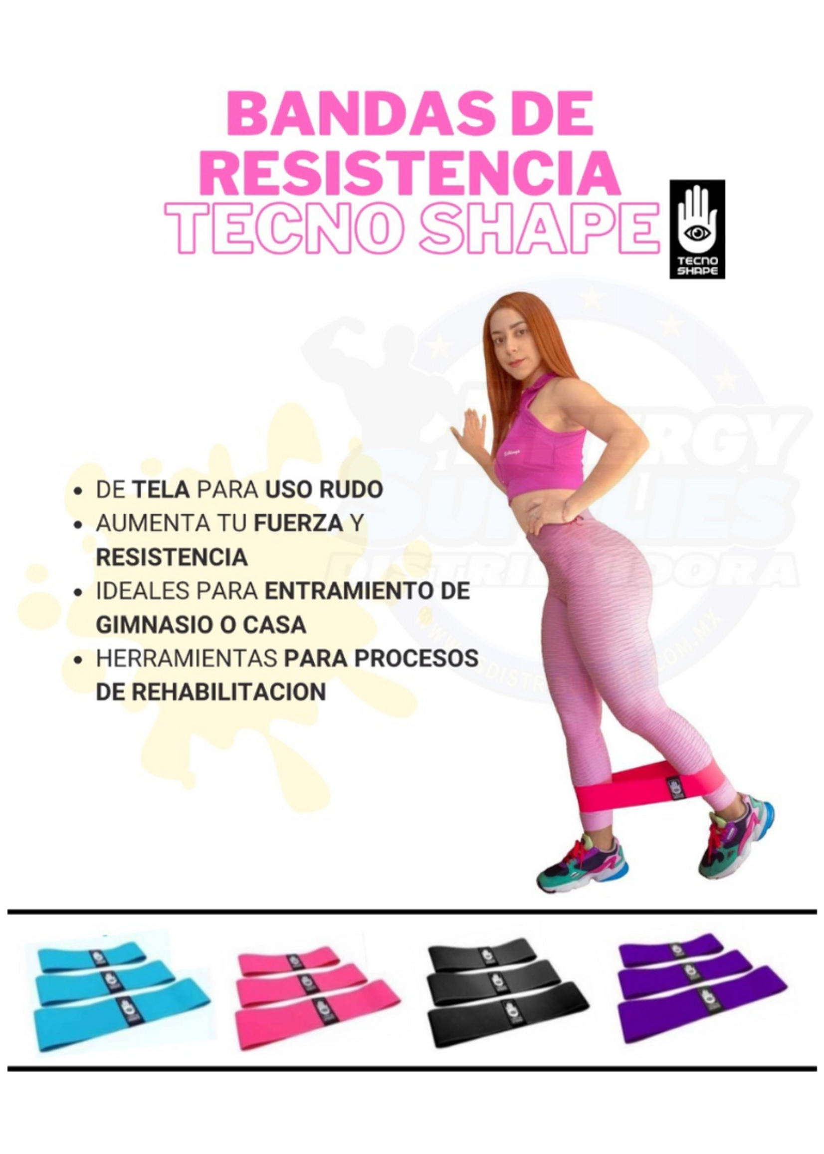 TECNO SHAPE BANDAS DE RESISTENCIA USO RUDO