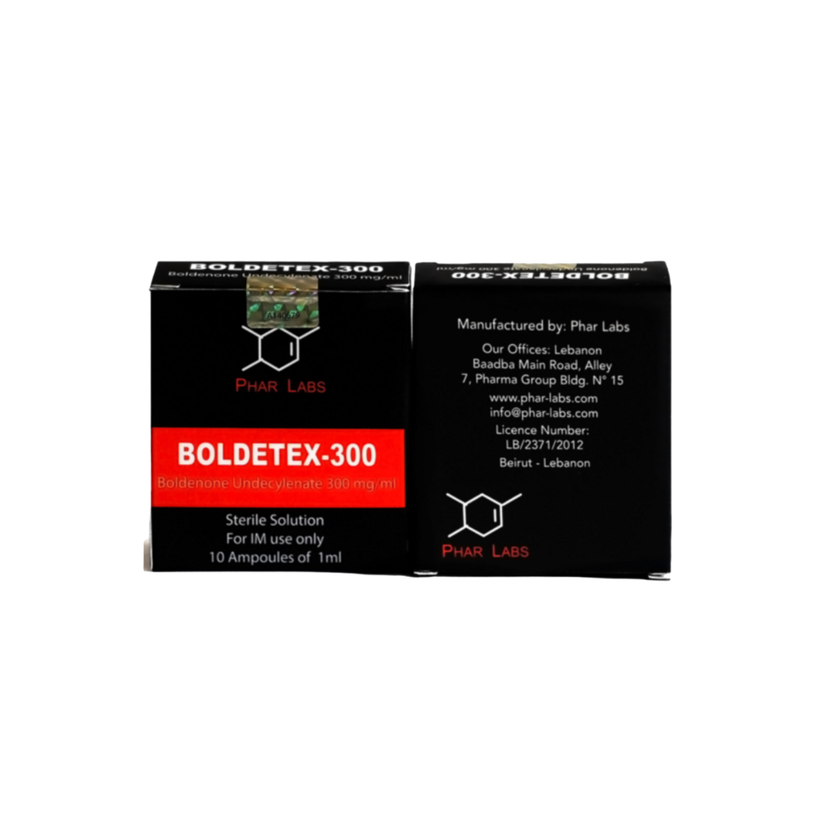 PHAR LABS SILVER BOLDETEX (BOLDENONA) PHAR LABS SILVER 250MG 10ML