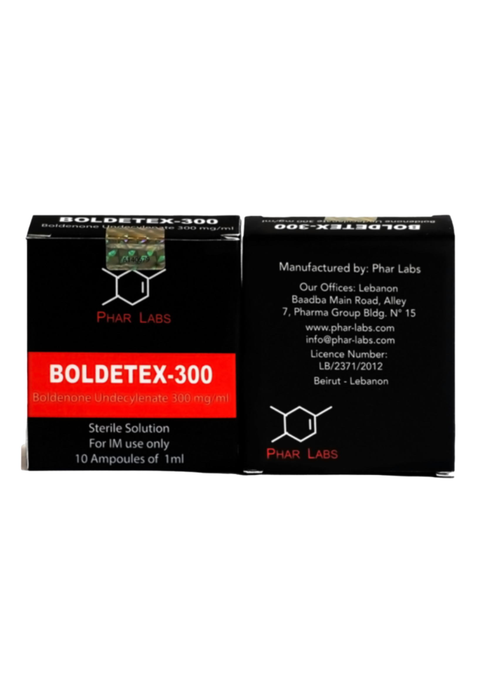 PHAR LABS SILVER BOLDETEX (BOLDENONA) PHAR LABS SILVER 250MG 10ML