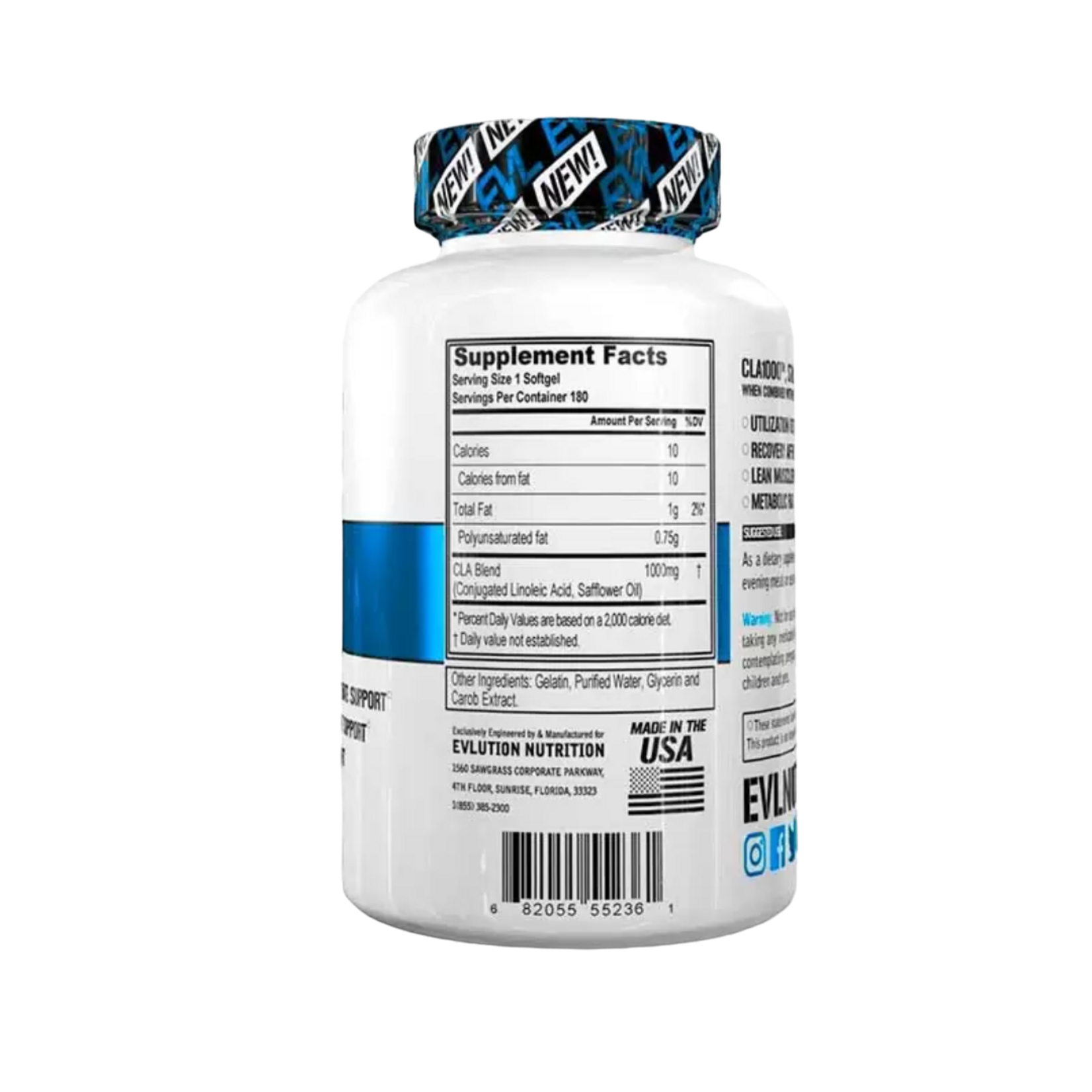 EVL NUTRITION CLA 180CAPS EVL NUTRITION