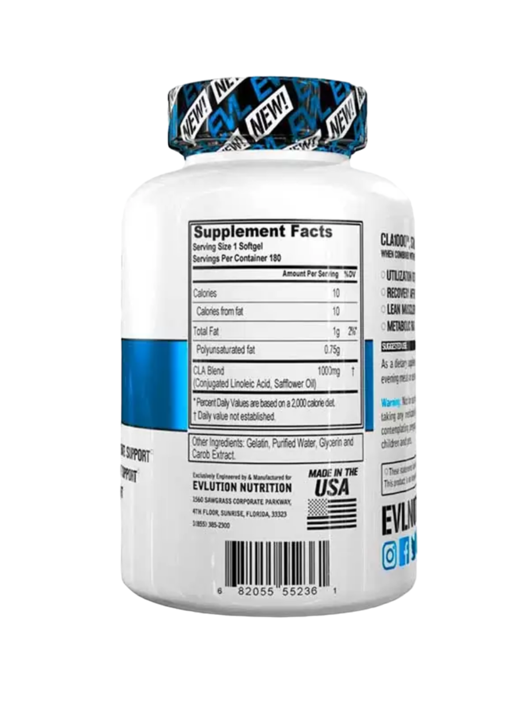 EVL NUTRITION CLA 180CAPS EVL