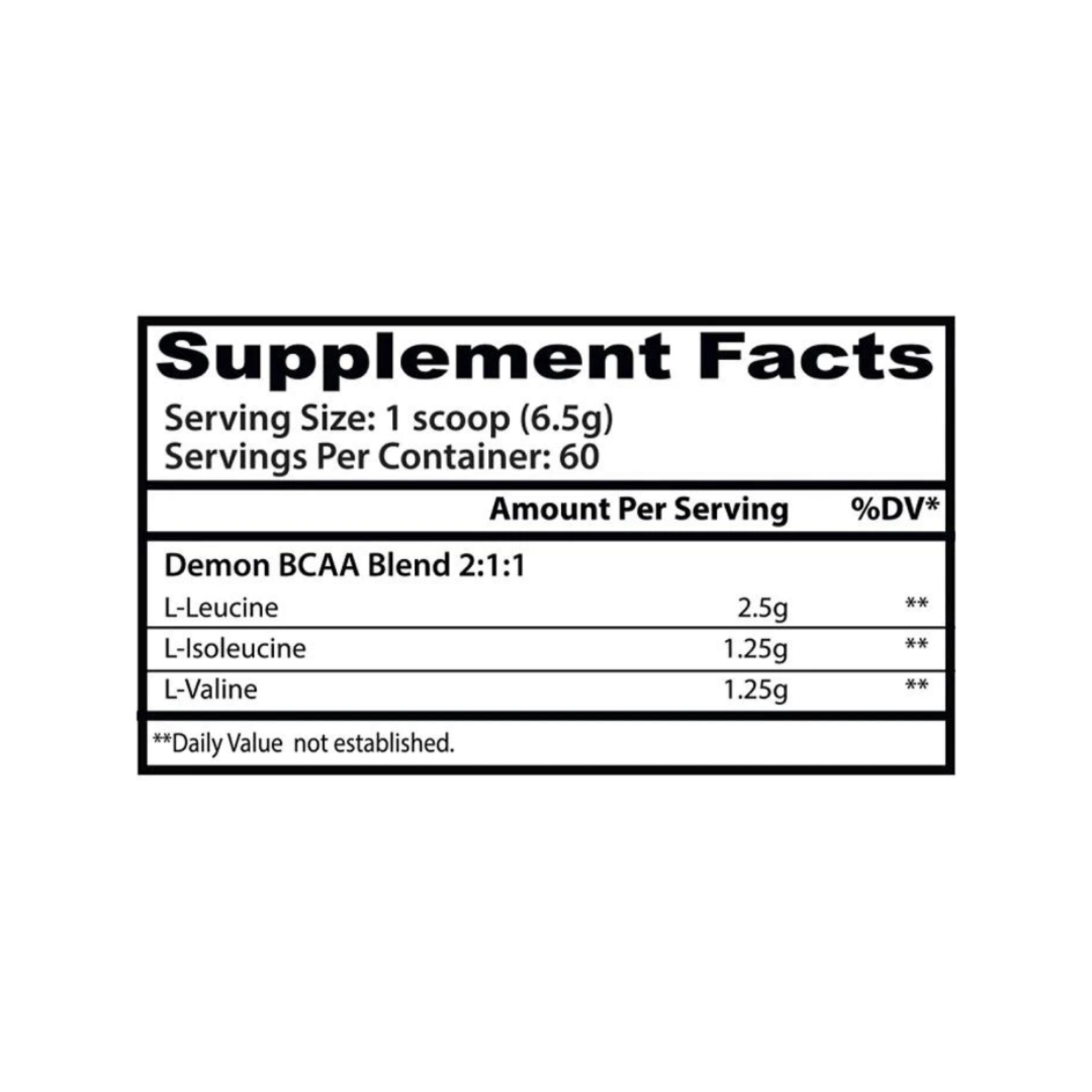 INSANE LABZ DEMON BCAA 60SV INSANE LABZ