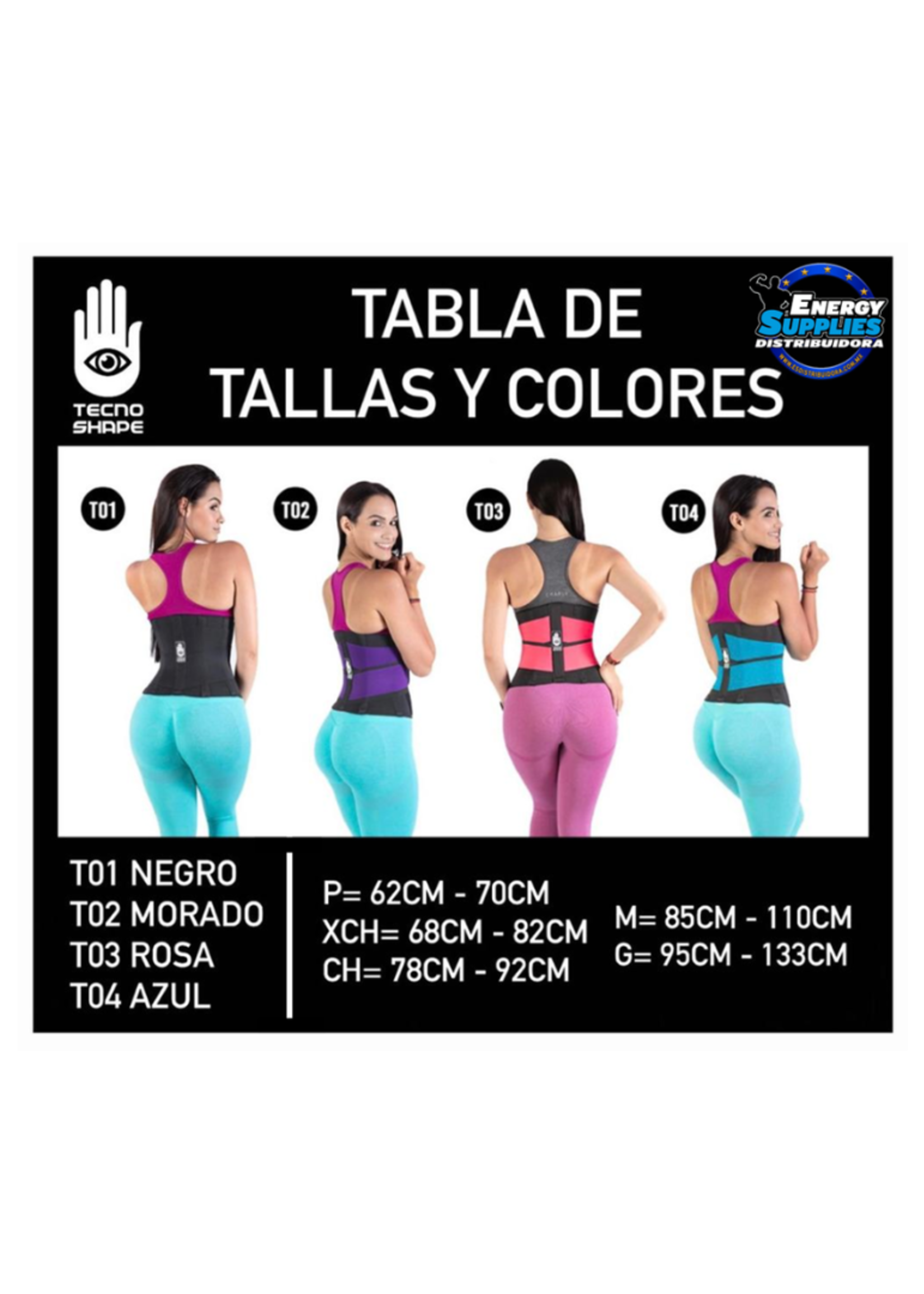 TECNO SHAPE FAJA VELCRO