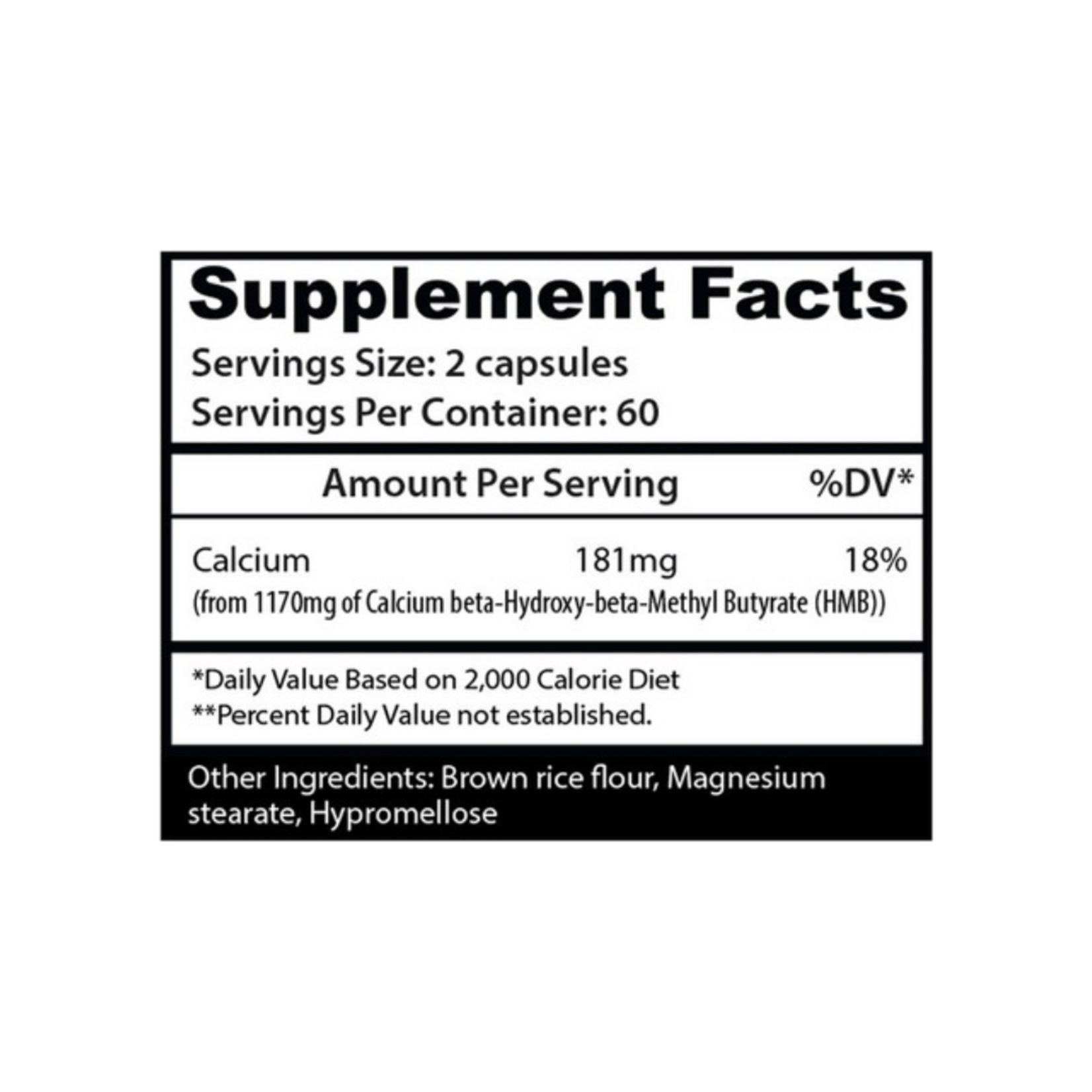 INSANE LABZ HMB CALCIUM INSANE LABZ 181MG 120CT