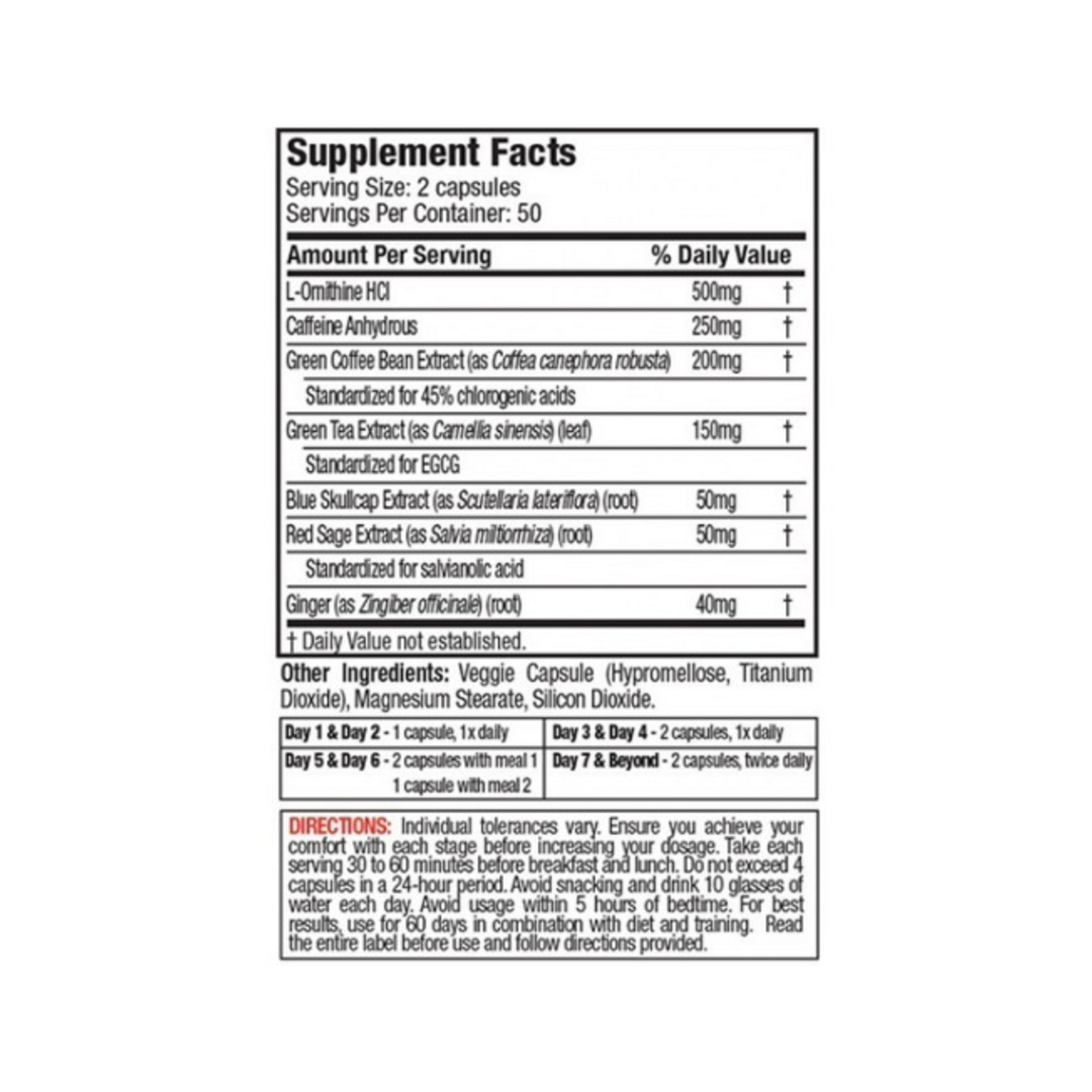 MUSCLE TECH HYDROXYCUT HARDCORE NEXT GEN 100CAPS