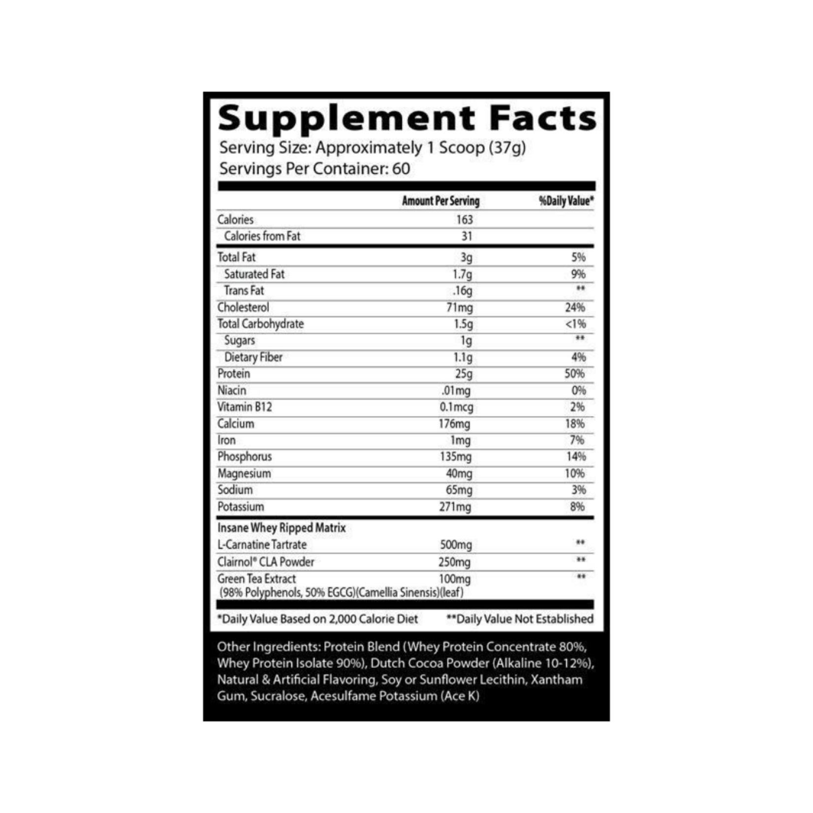 INSANE LABZ INSANE WHEY RIPPED 4.5LB INSANE LABZ