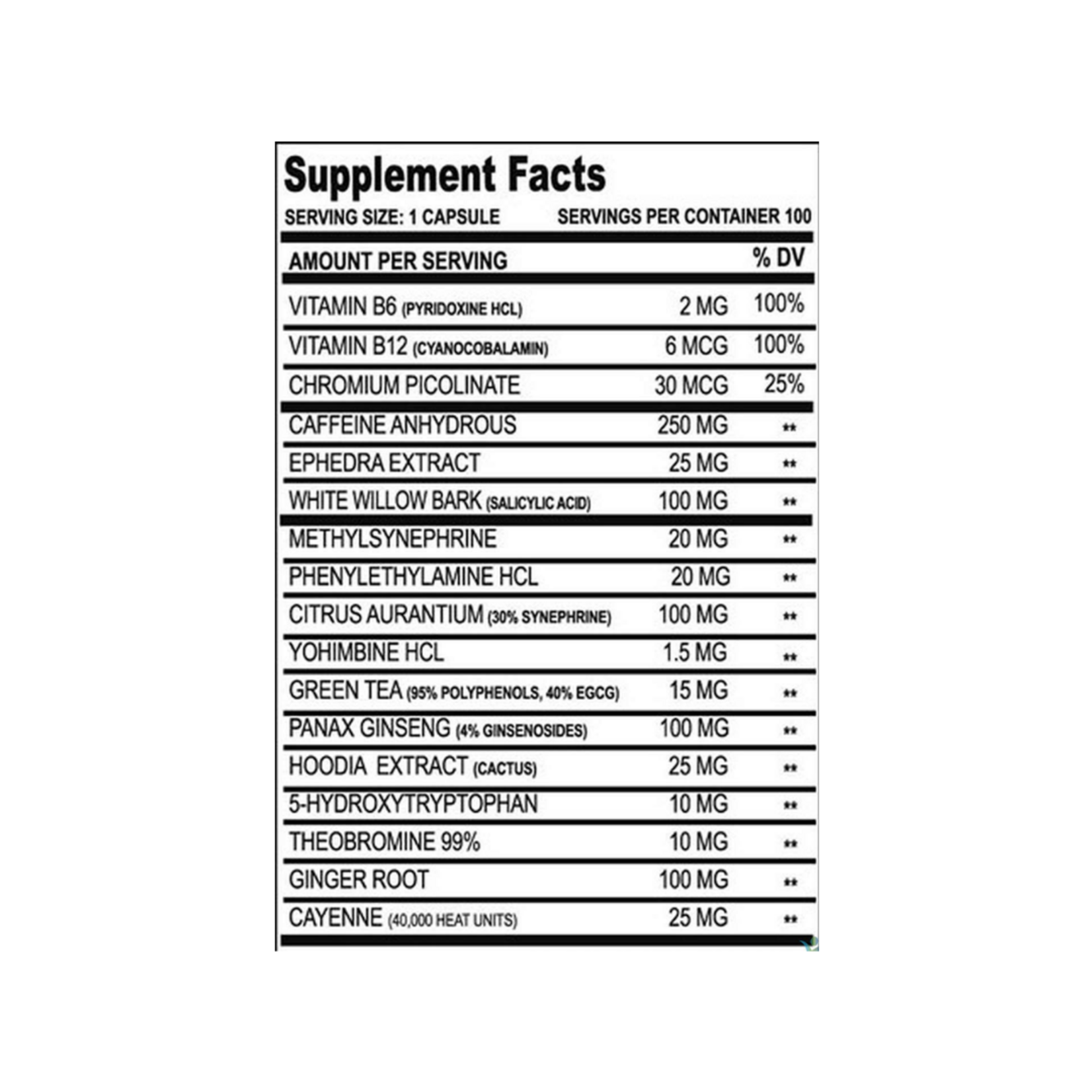 CLOMAPHARMA METHYLDRENE AMARILLO CLOMA PHARMA 100CT