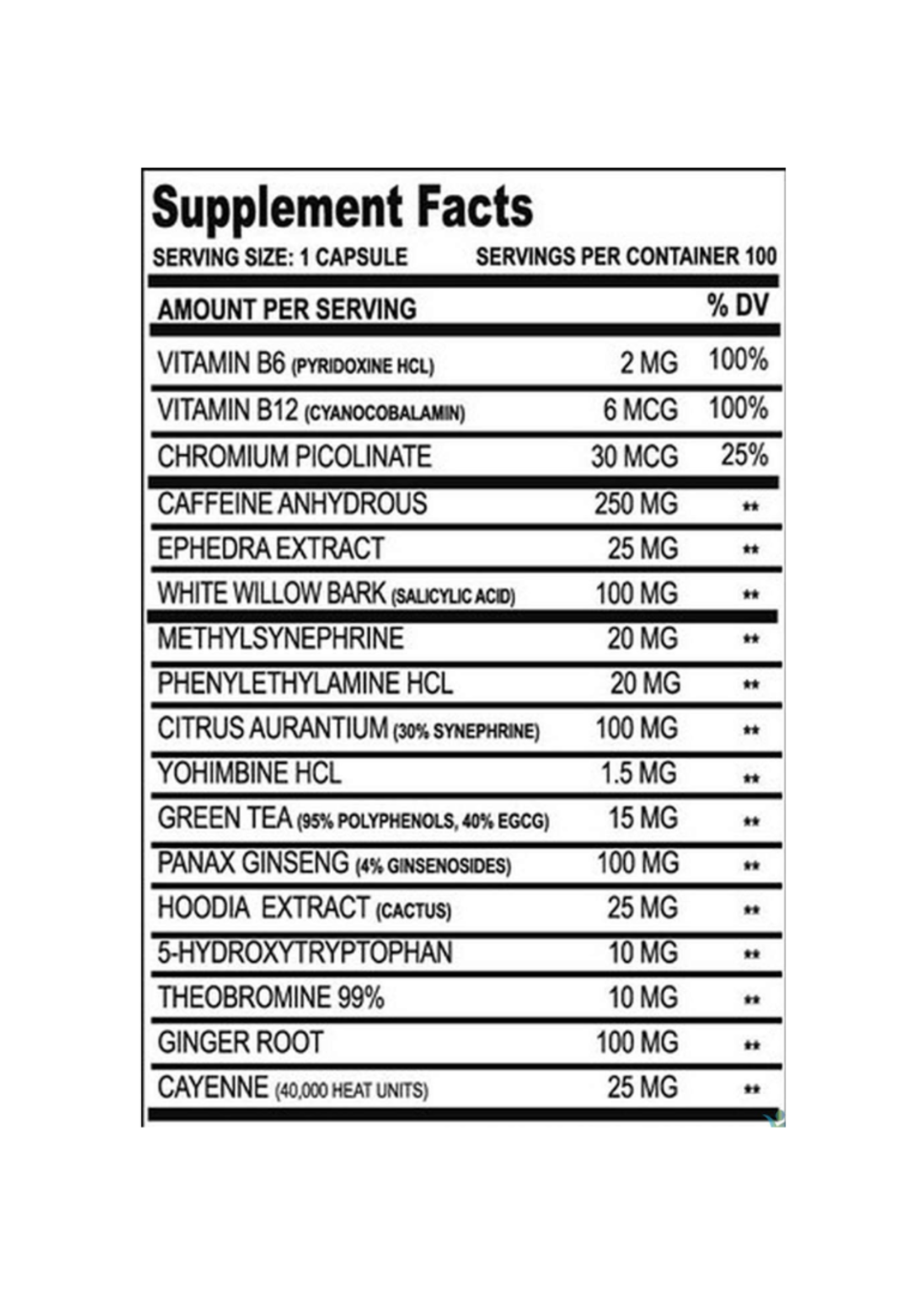 CLOMAPHARMA METHYLDRENE AMARILLO CLOMA PHARMA 100CT
